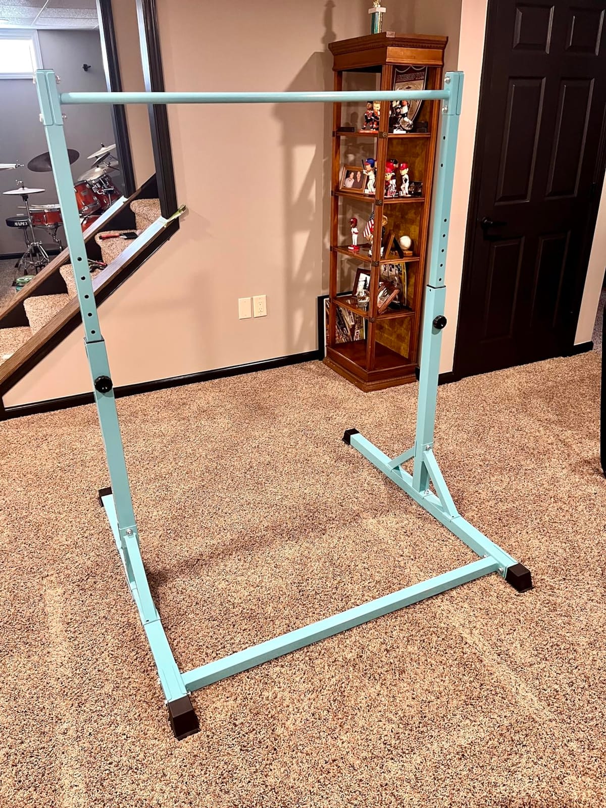 Bongkim Gymnastics Bar for Kids, Adjustable Height, Gymnastics Equipment customer photo 1