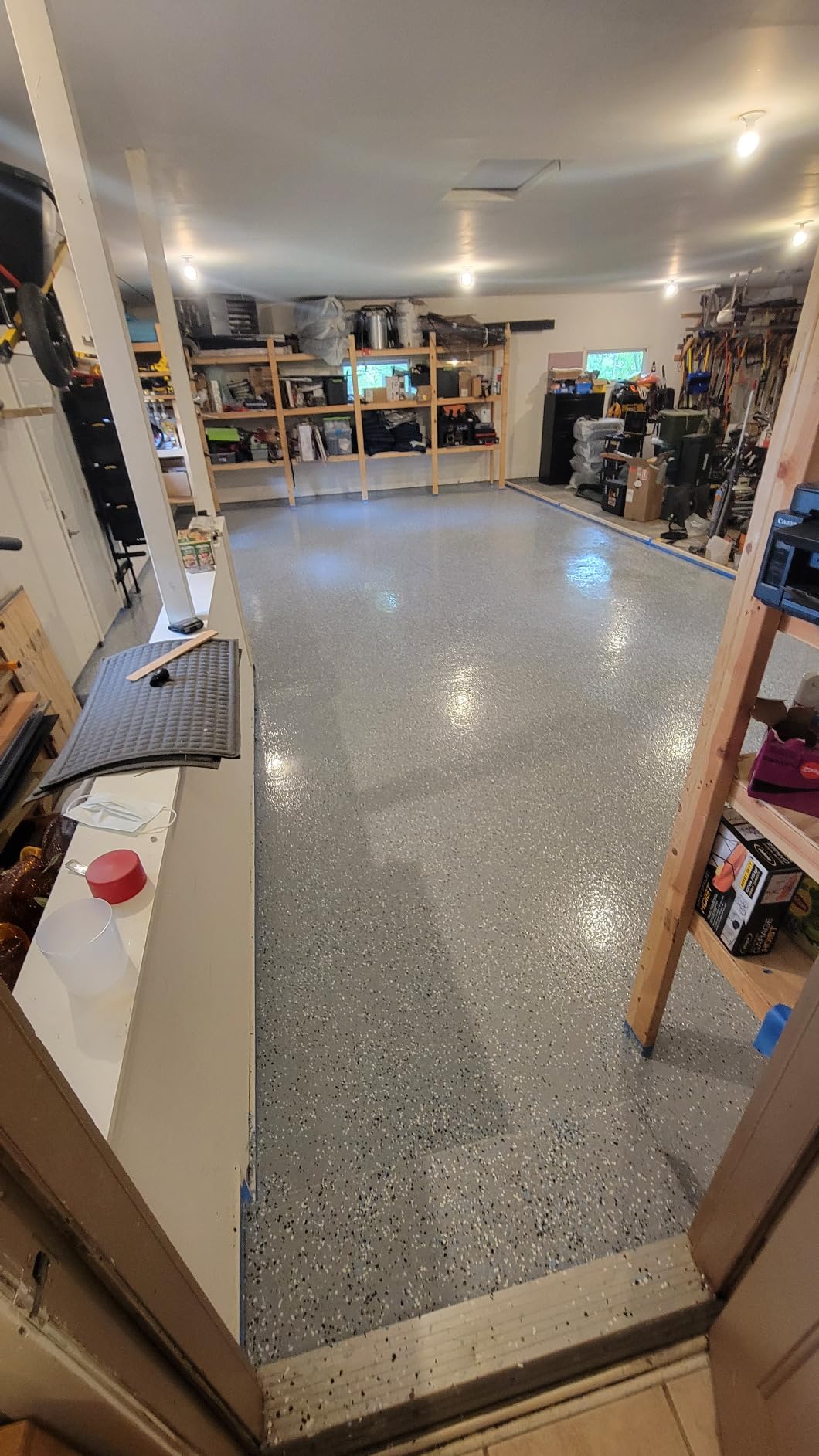 ArmorPoxy 100% Solids Garage Epoxy Floor Kit, Designer Gray, 300 Sq Ft 17pc customer photo 2