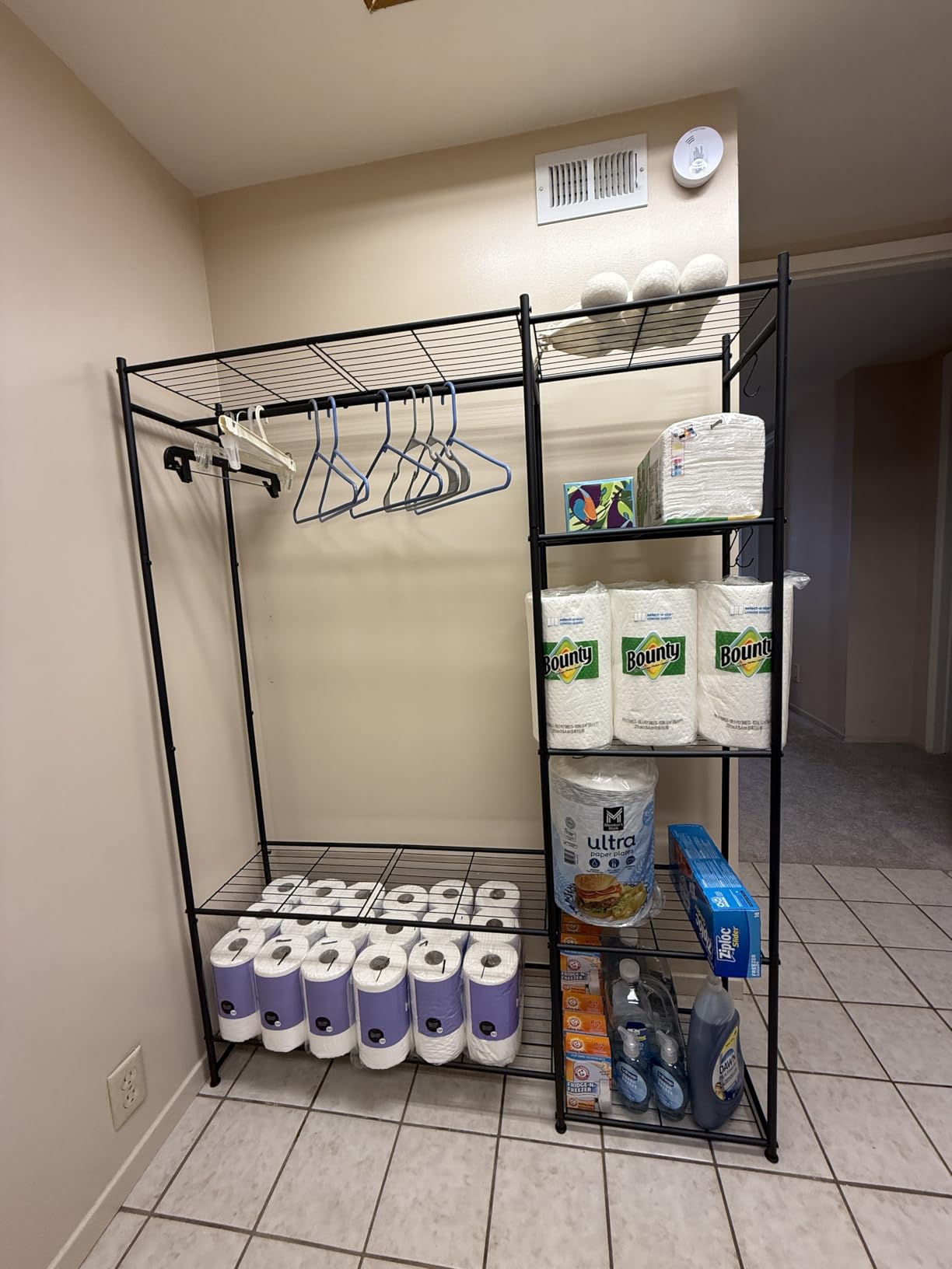 Closet Wardrobe, Closet Organizers and Storage System, Metal Clothes Rack customer photo 1