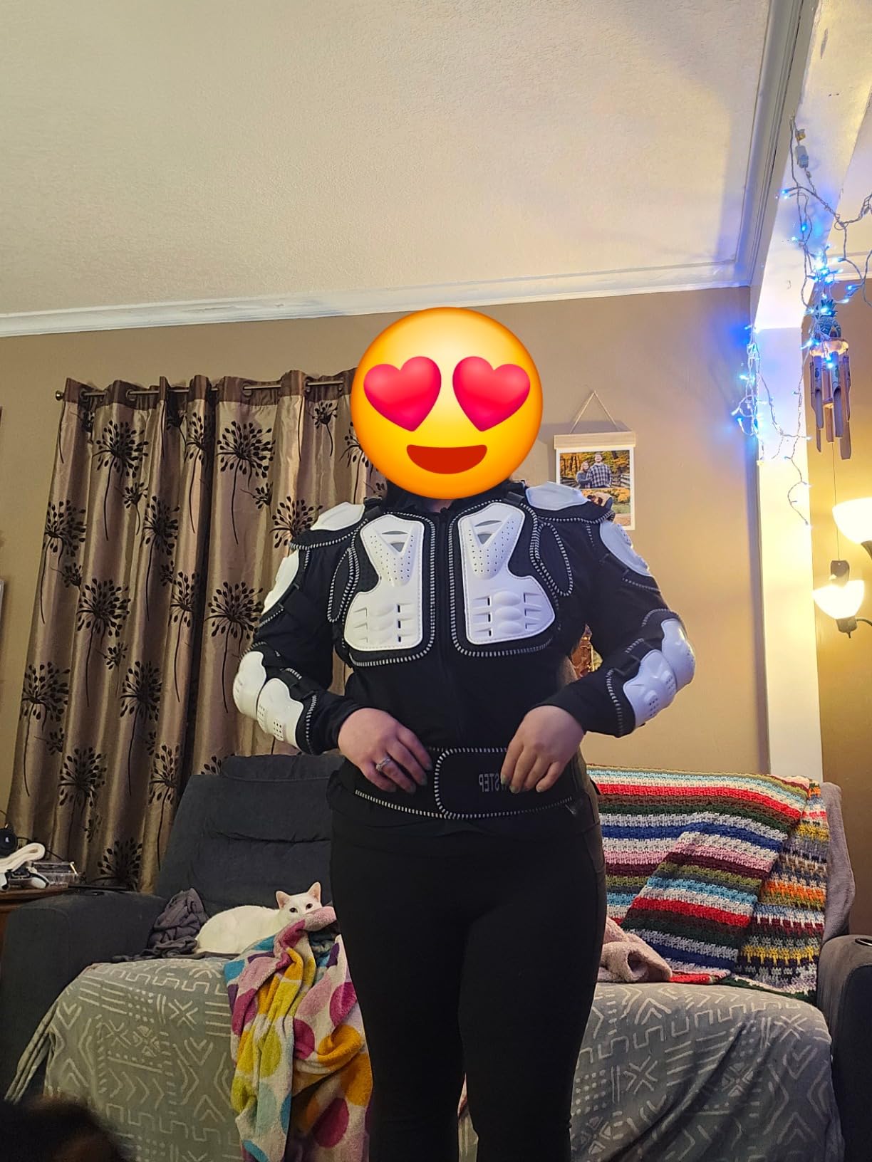 Motorcycle Body Armor Jacket with Chest Spine Protection customer photo 1