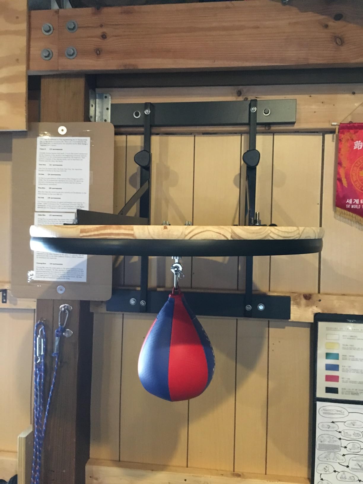 Soozier Adjustable Speed Bag Platform with 360-Degree Swivel 10'' Speedbag customer photo 2