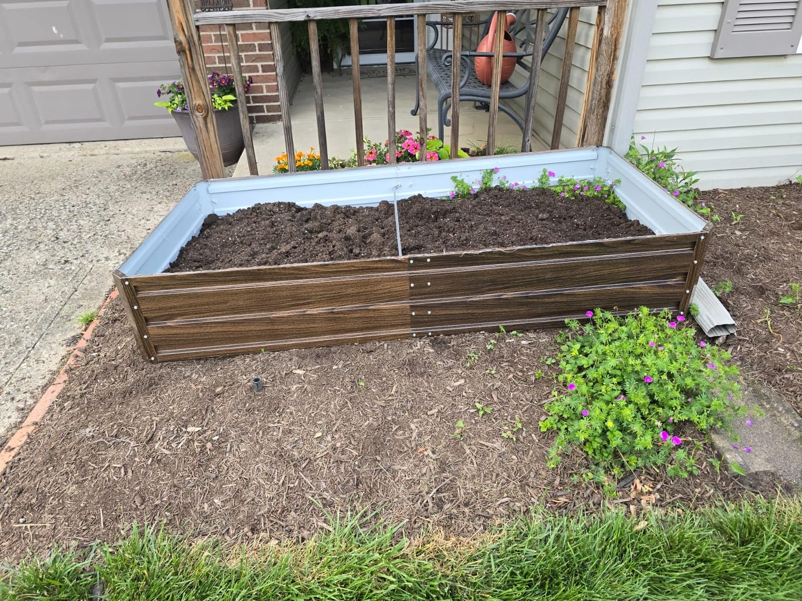 SnugNiture Galvanized Raised Garden Bed 8x4x2FT Outdoor Large Metal Planter Box Steel Kit for Planting Vegetables, Flowers customer photo 2