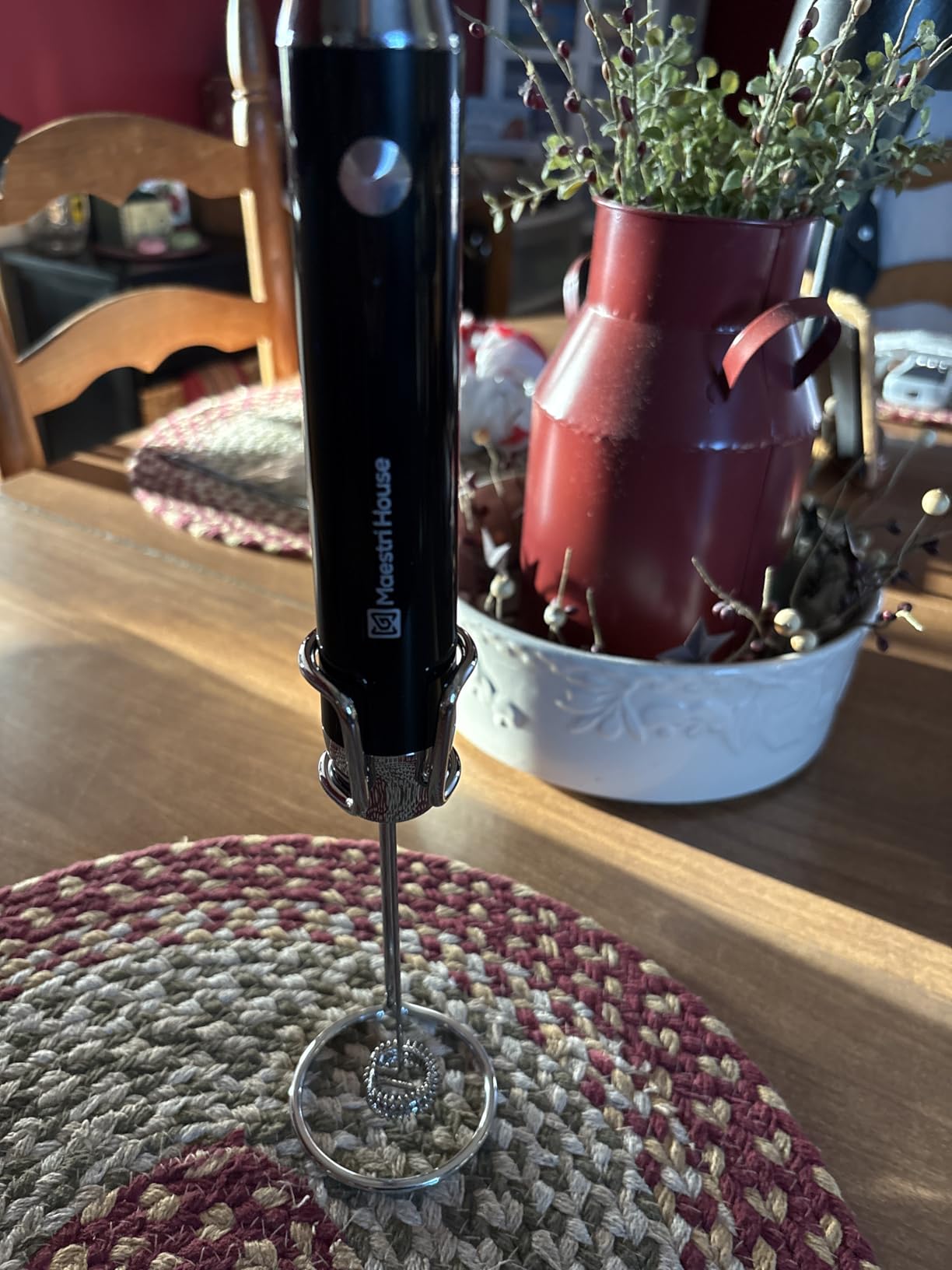 Maestri House LunaFro Rechargeable Milk Frother, Stand & 2 Detachable Whisk customer photo 1