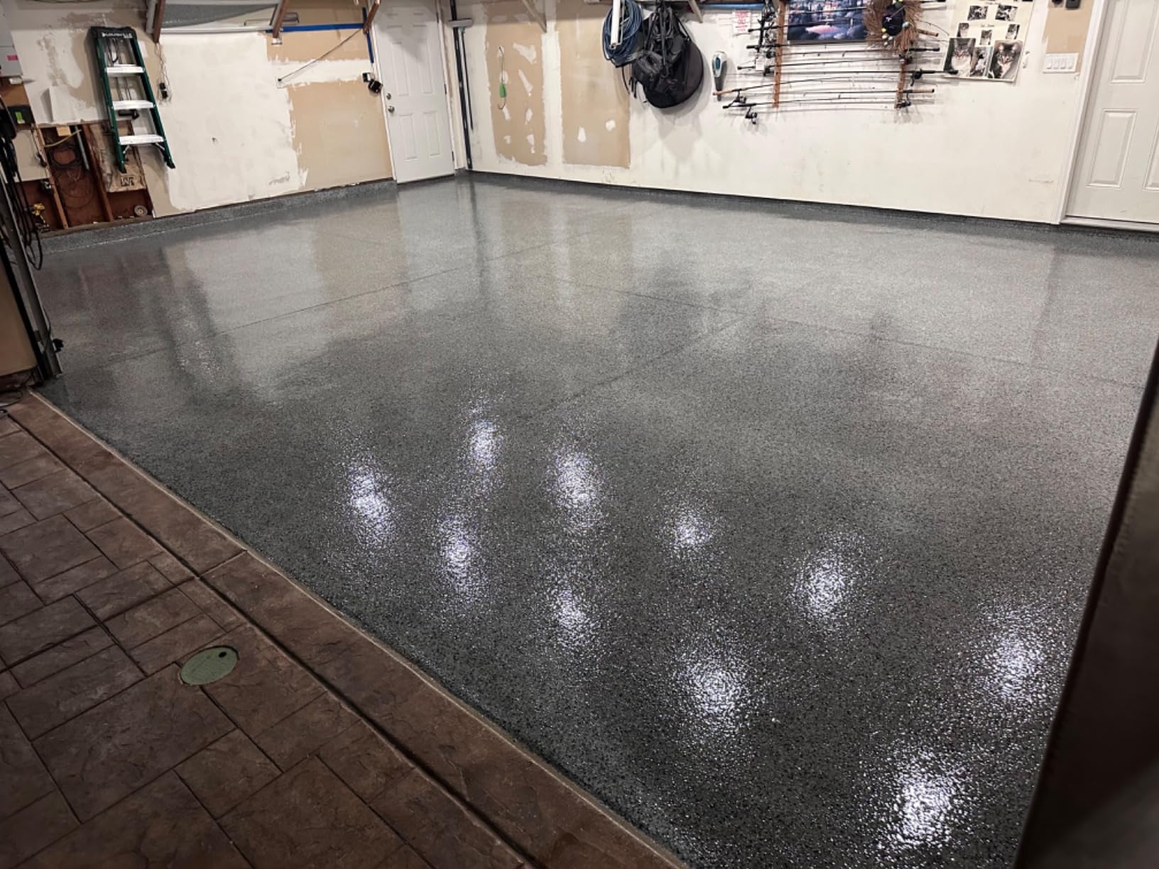 Bulletproof: FALLOUT| 85% Solids SC Polyaspartic Two-component, Low odor, hybrid polyaspartic coating system decorative yet durable coating for EPOXY commercial and industrial flooring (2 Gallon Kit) customer photo 1