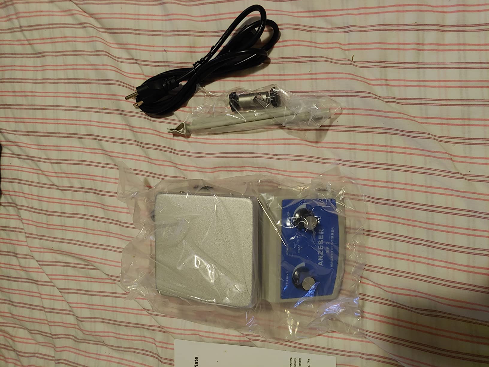 Magnetic Stirrer Hot Plate w/Stir Bar,100-2000rpm Magnetic Hotplate Stirrer customer photo 2