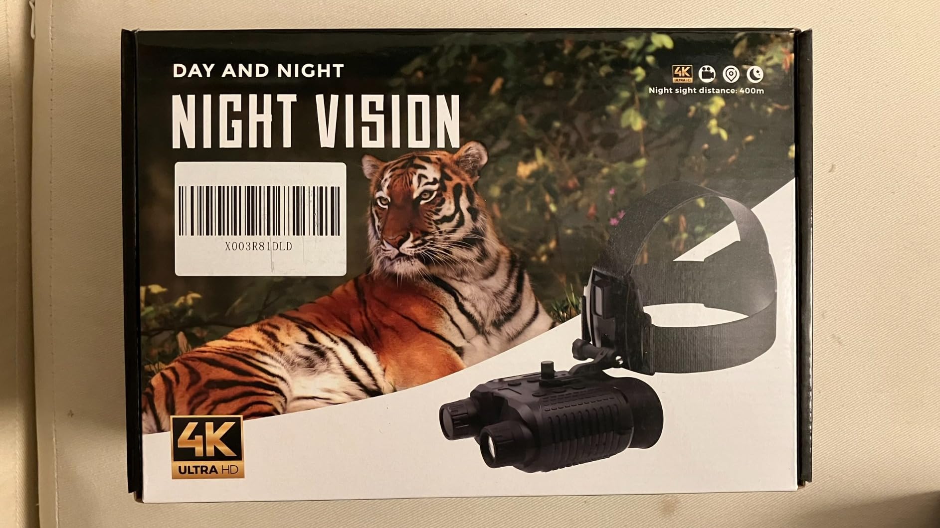 Night Vision Goggles（2nd Generation Upgrade）-Night Vision Binoculars,1312FT Digital Infrared Head Mounted Night Vision,Compatible with Military Tactical FastMICH Helmet customer photo 2