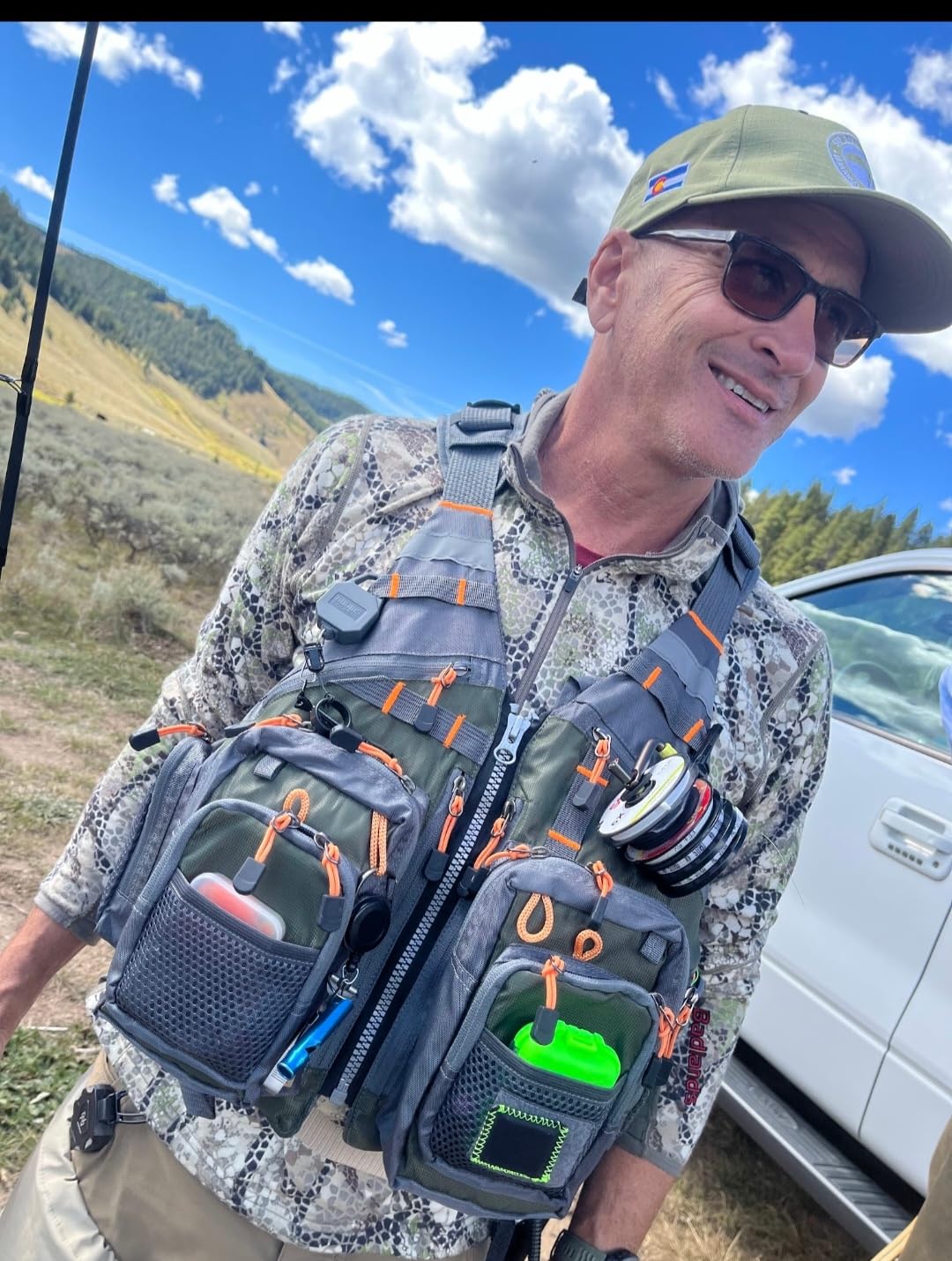 Gonex Fly Fishing Vest for Men Women, Trout, Adjustable Size, 18 Pockets customer photo 2