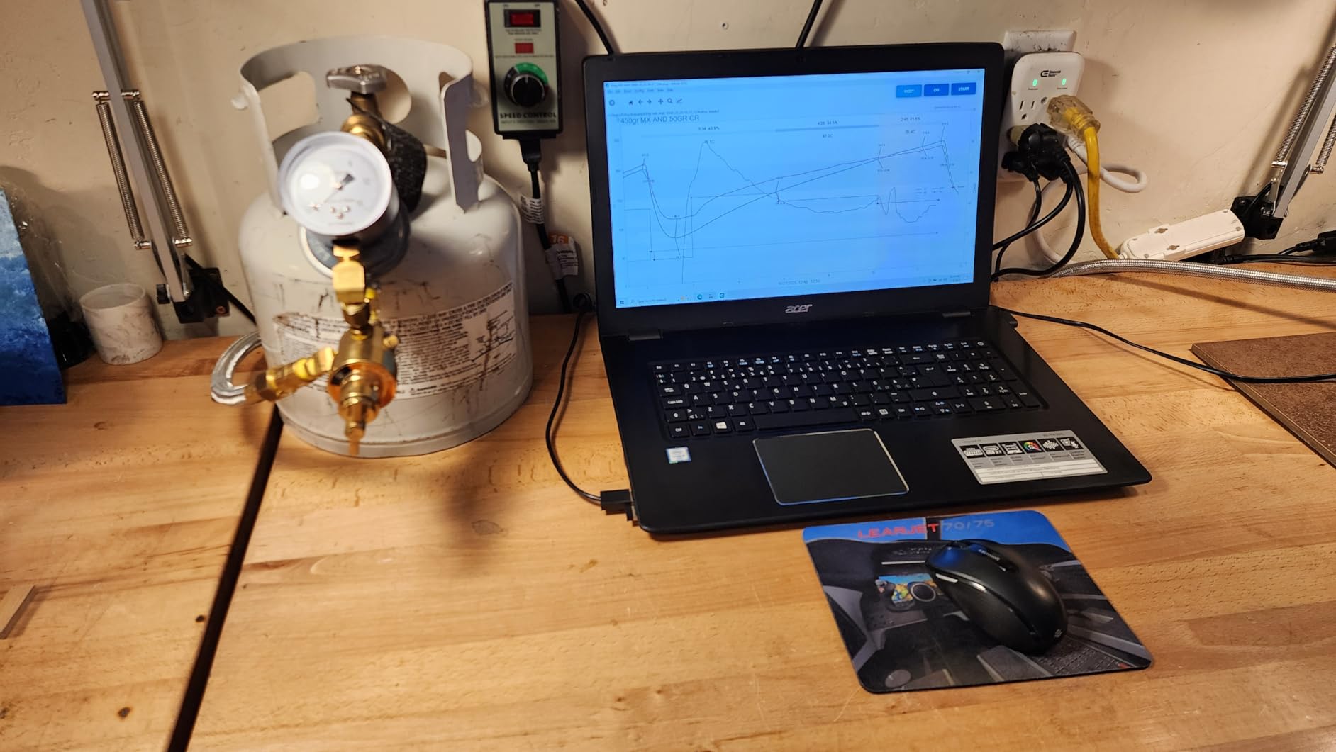 Kaldi Fortis Coffee Roaster with Accessories, 600g Batch, Gas burner is required. (Semi-Convective Type, Dual Data Logger Thermometer) customer photo 1