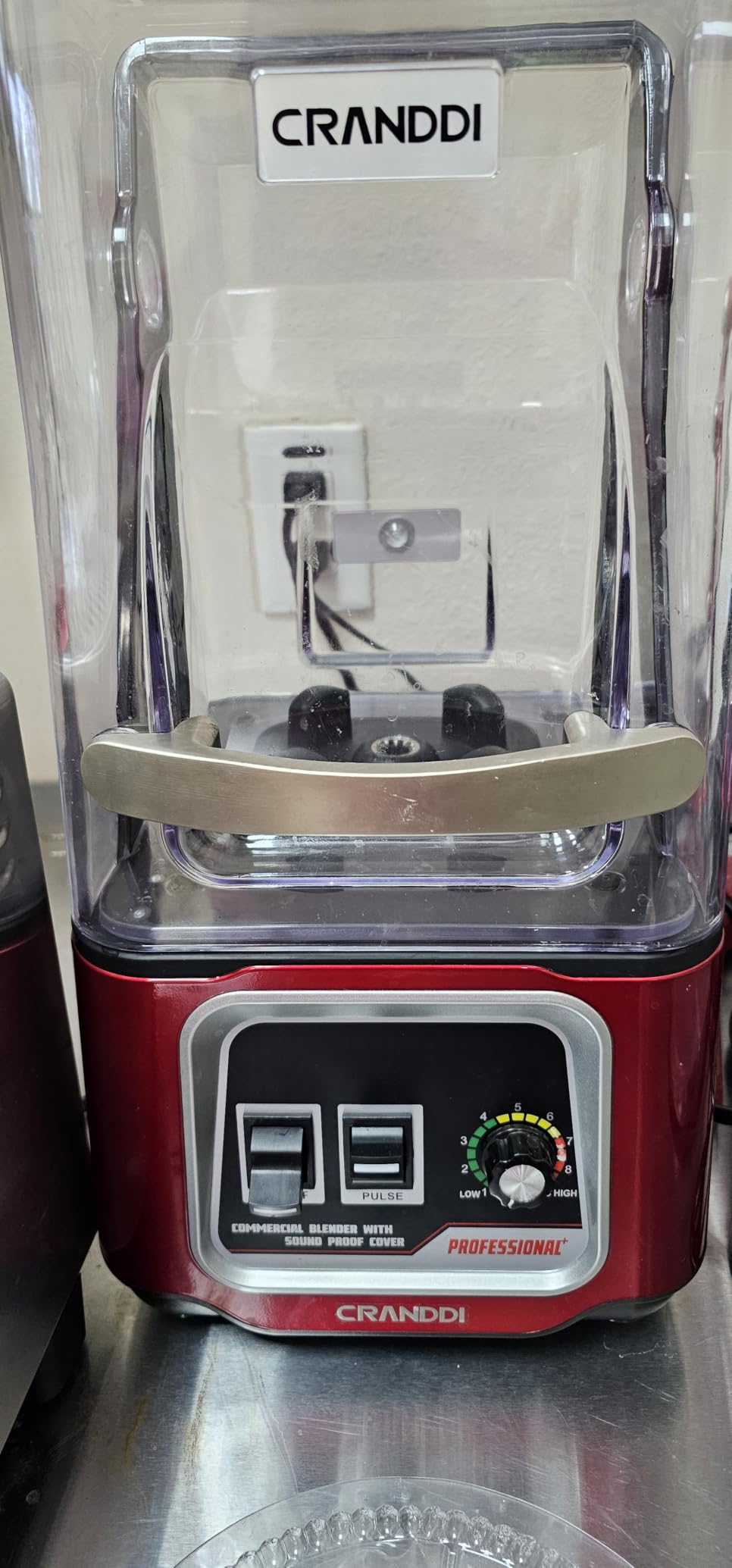 CRANDDI Professional Smoothie Blender, 2200W Commercial Soundproof Quiet blender with Removable Soundproof Shield for Crushing Ice, MilkShakes, Puree, Self-Cleaning, 50oz 110V K80 (Grey) customer photo 1