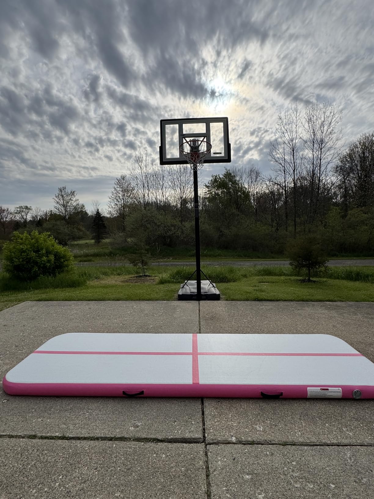 Inflatable Gymnastics Mat Air Tumble Track Tumbling Mats with Pump customer photo 1