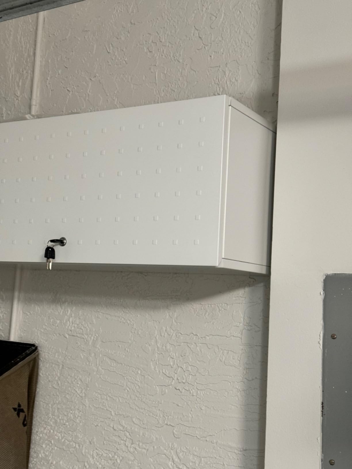 Garage Wall Cabinet, Metal Tool Cabinet with Lock&Adjustable Shelf customer photo 2