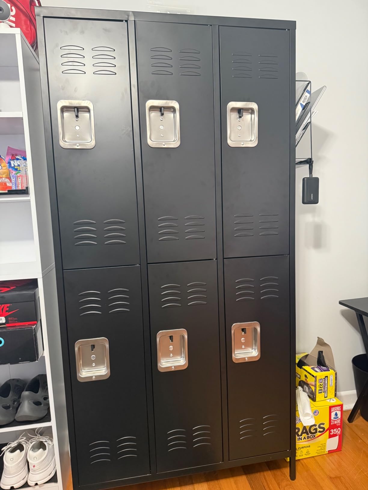 Letaya Metal Lockers for Employees-9 Door Storage Locker with Shelves and Lockable Steel Cabinet for School,Gym,Office,Staff (Gray, 9 Door) customer photo 2