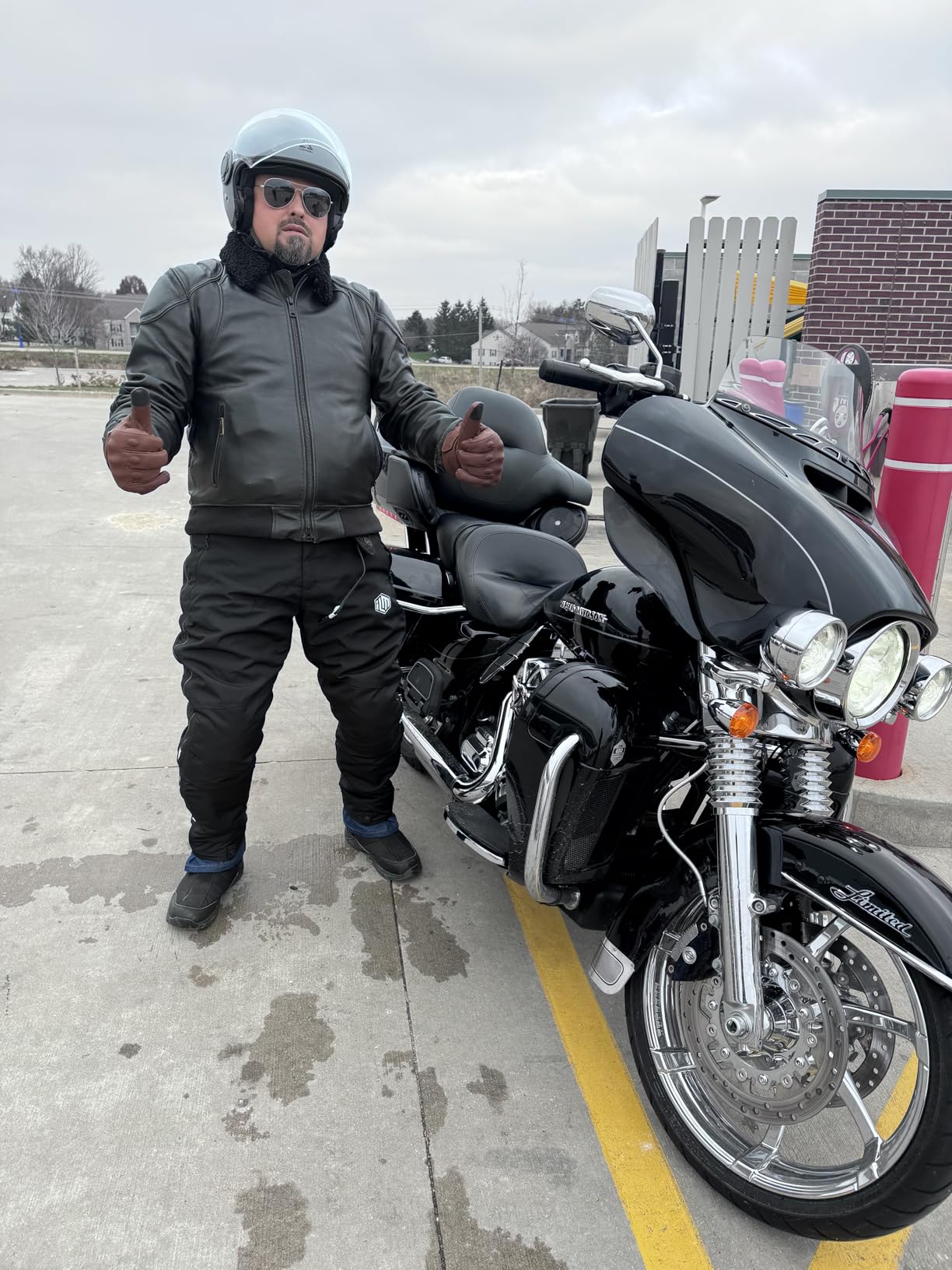 ILM Detachable Winter Motorcycle Riding Pants Armored PF1 Overpants | CE-2 Armor, 600D Oxford, Full-Leg Zips, Waterproof/Windproof, Thermal Liner, Reflective Tape, Reinforced Knees customer photo 1