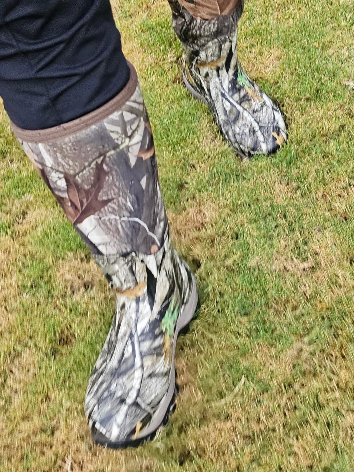 Hunting Boots for Men, Waterproof Insulated 6mm Neoprene Rubber Boots for Hunting and Outdoor Activities (Camo) customer photo 2
