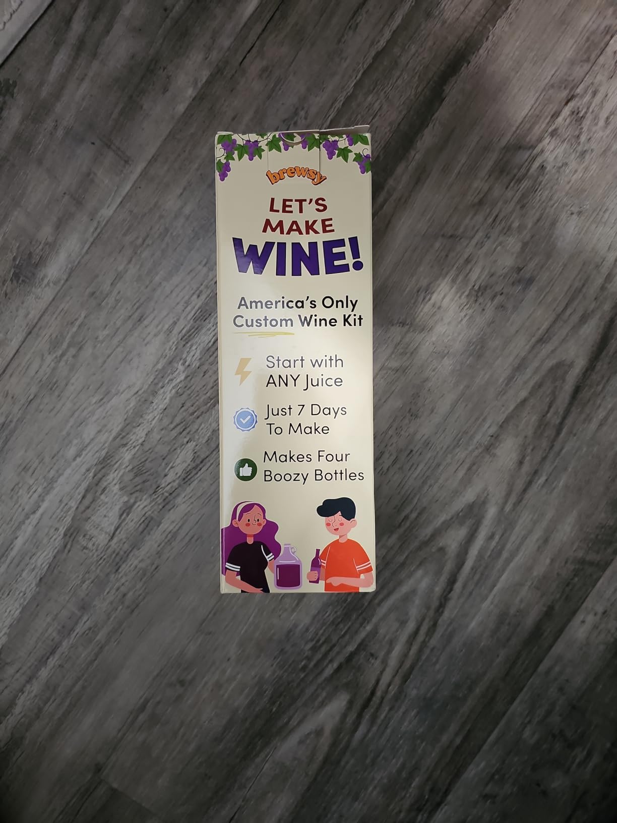 Brewsy Starter Kit for Wine Making - Custom Wine Kit - 4 Bottles in 9 Days - Red or White Wine - Use Any Juice customer photo 2