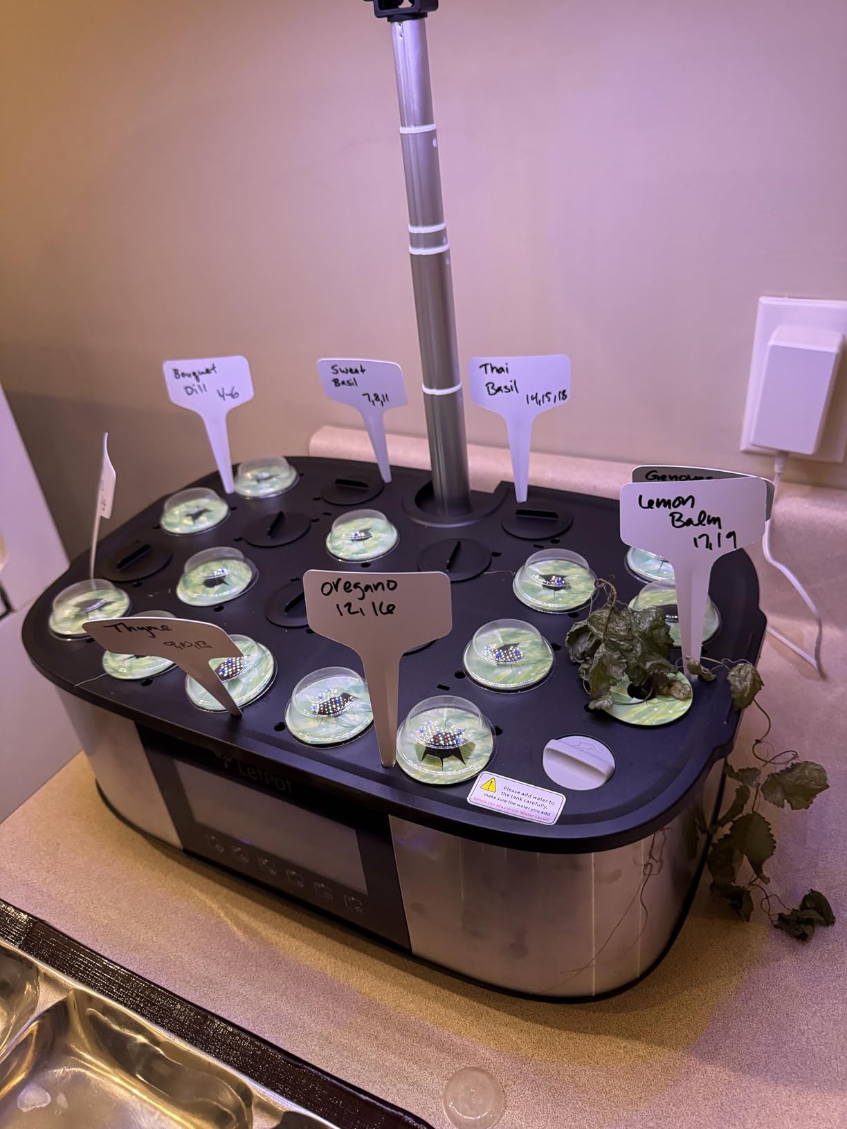 LetPot LPH-Max Hydroponics Growing System Kit, 21 Pods APP & WiFi Automatic Controlled Smart Indoor Garden with 36W LED Grow Light, Auto Drip Irrigation Kits, Self-Managed Nurturing & Watering customer photo 1