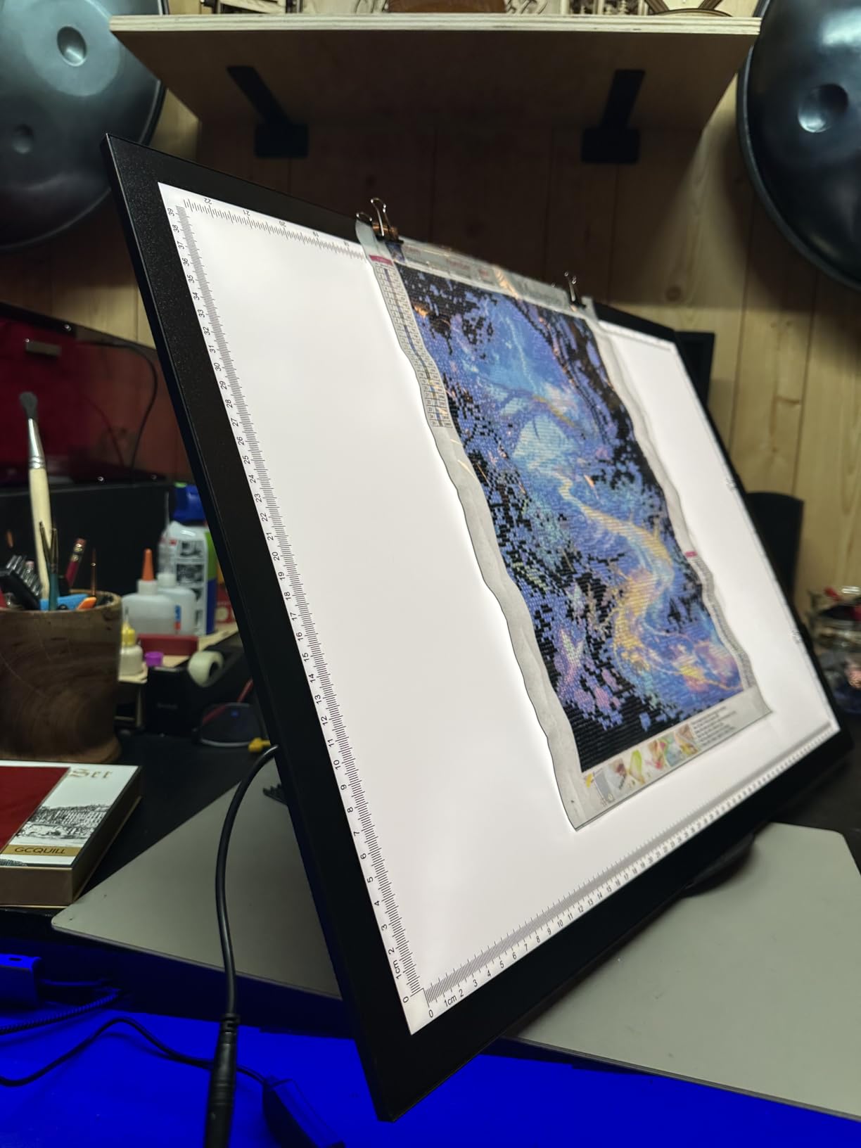 WELZK A2 Light Pad 10000 Lux, 3-Color LED Tracing Board for Diamond Art customer photo 2