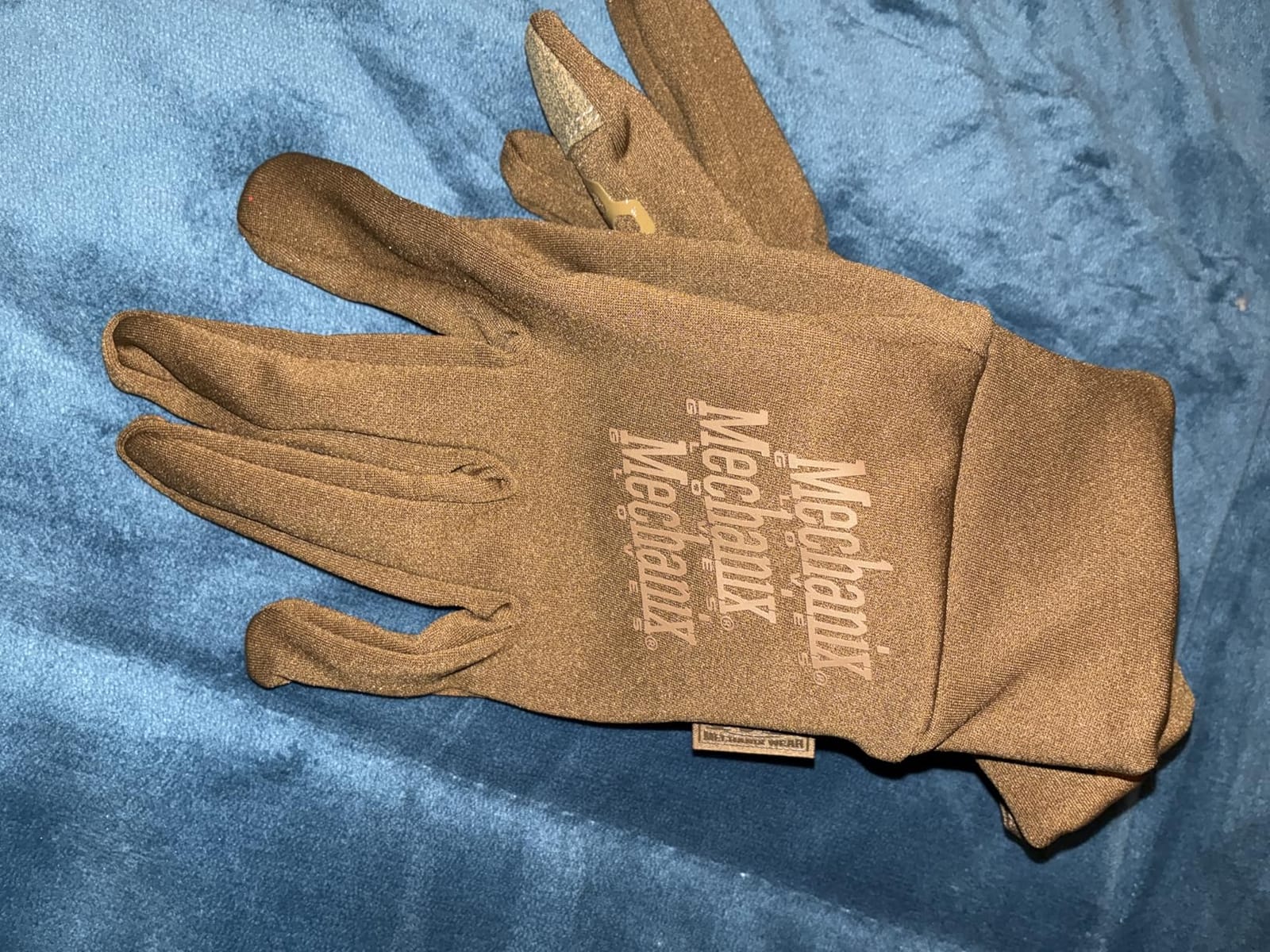 Mechanix Wear ColdWork Base Layer Winter Gloves Coyote Brown, Medium | SoftShell Micro-Fleece Winter Glove Liner with Secure Grip & Touchscreen Compatibility customer photo 1