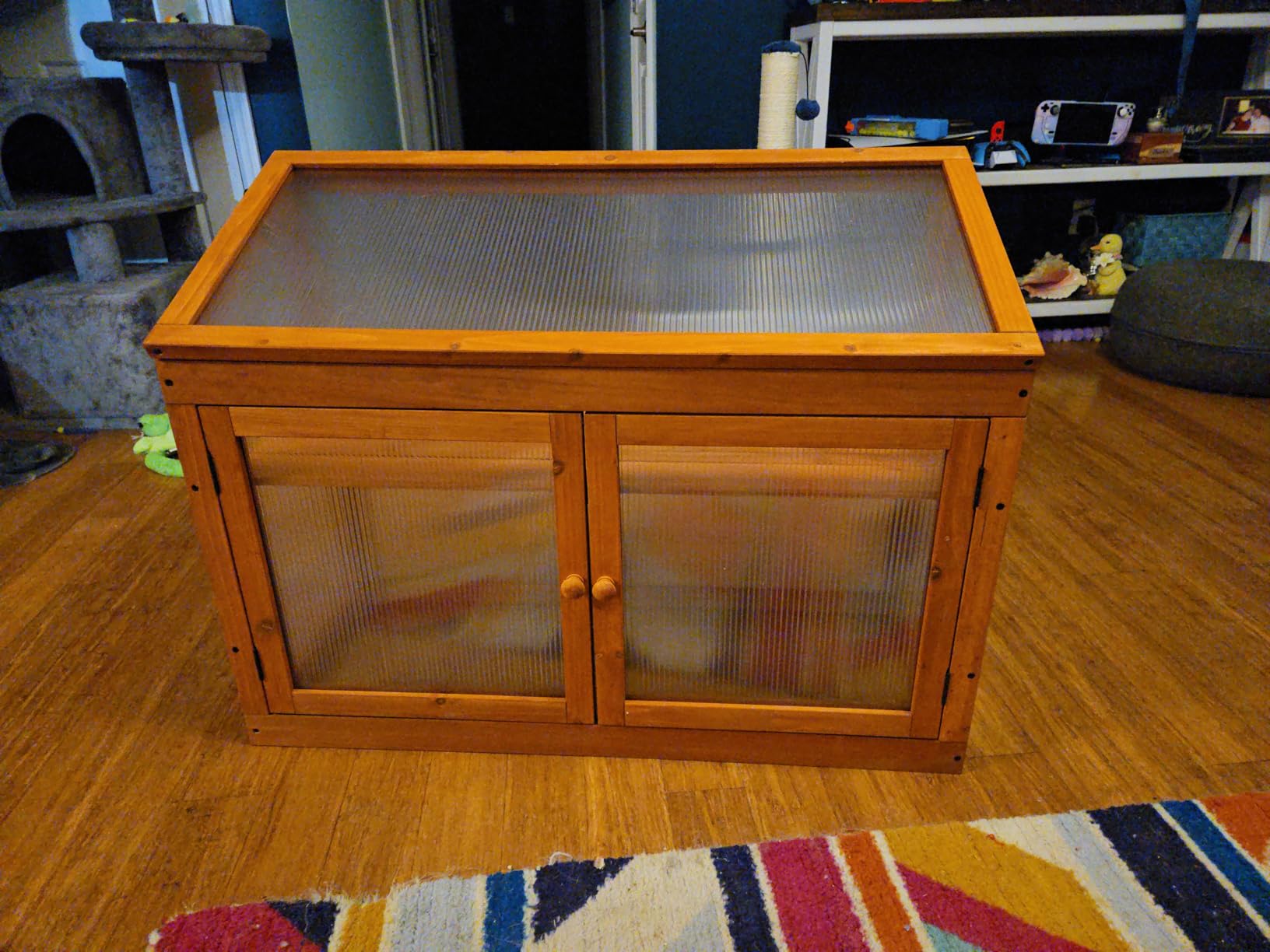 MCombo Wooden Cold Frame Garden Greenhouse Flower Planter 0160 (Brown) customer photo 1