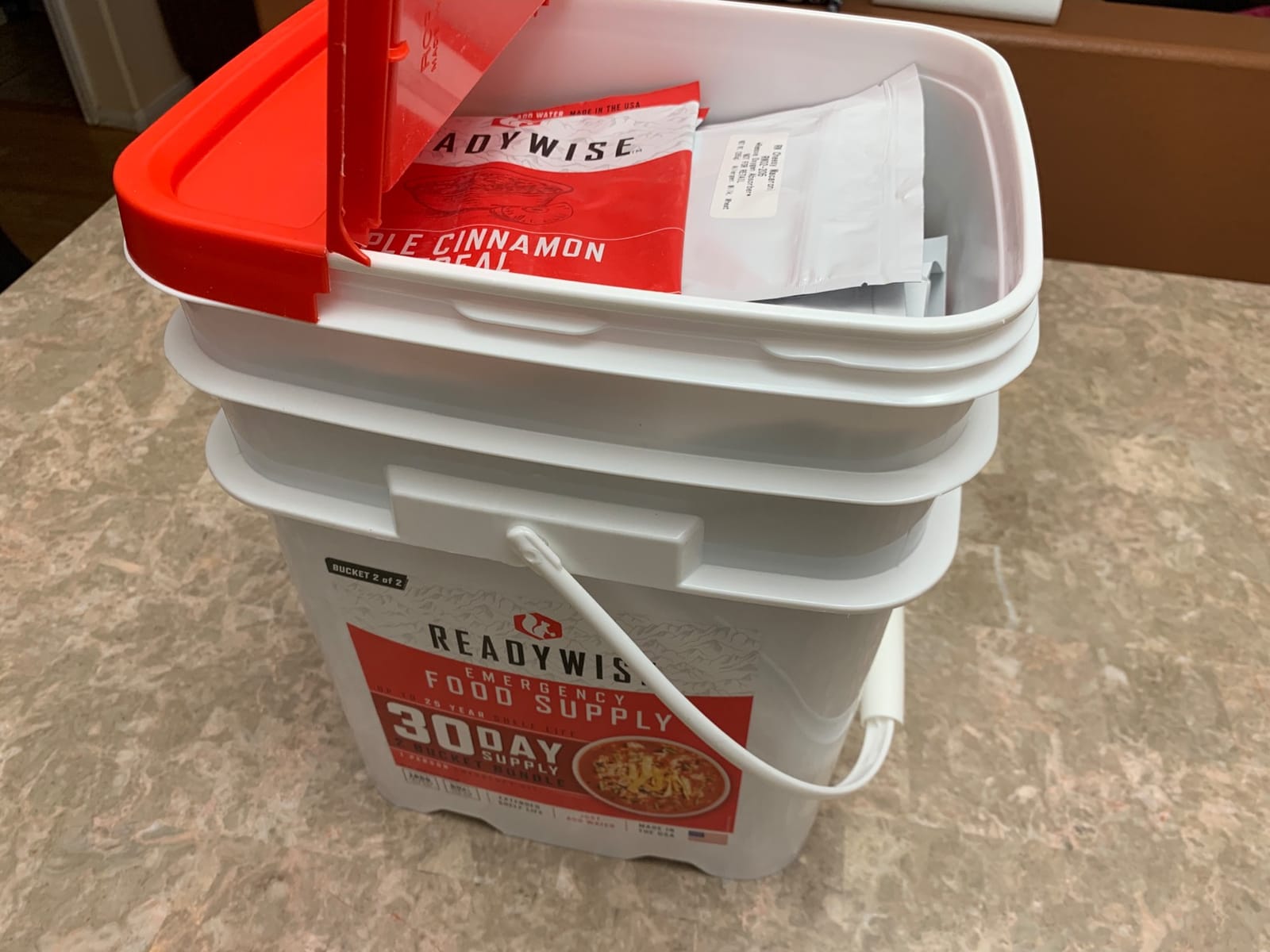 READYWISE Emergency Food Survival Supply 14 Day Bucket, 150 Servings customer photo 2