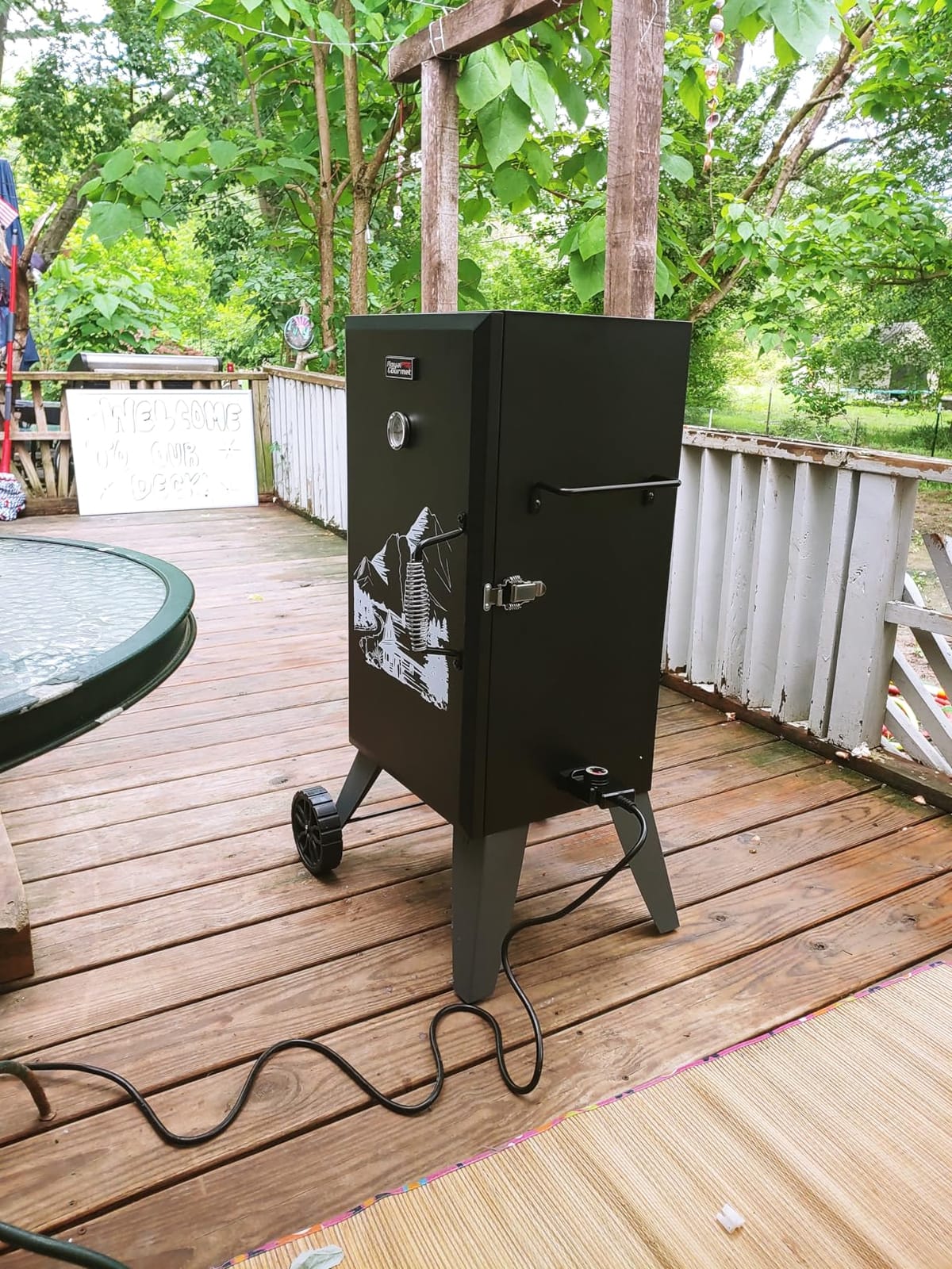 Royal Gourmet SE2805 28-Inch Analog Electric Smoker with 3 Cooking Grates customer photo 2