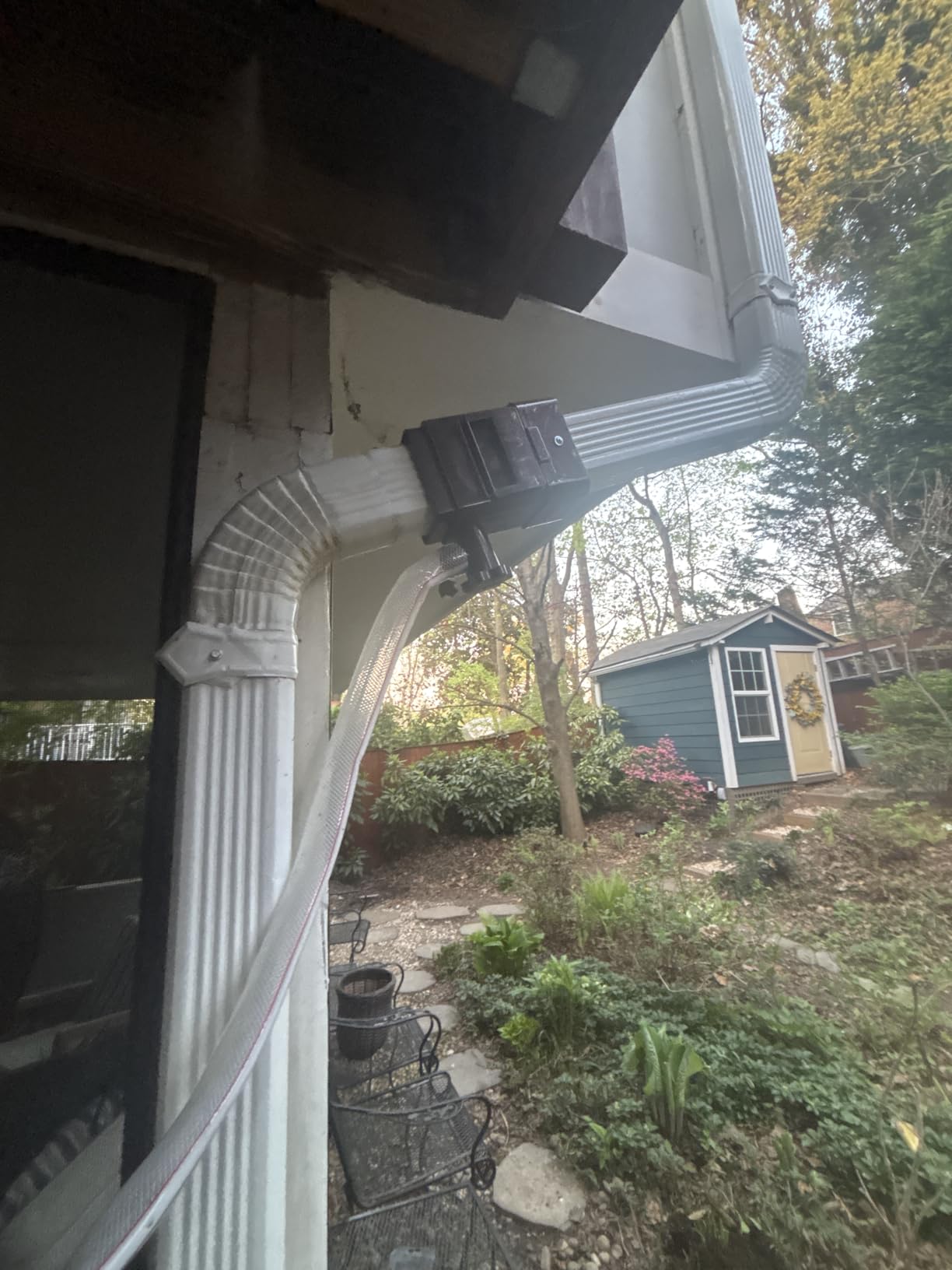 Anivia Rain Barrel Diverter Kit, Fits 2x3 or 3x4 in, Valve & Filter, White customer photo 2