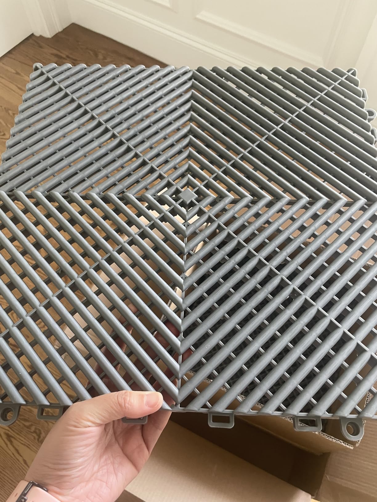 Interlocking Garage Floor Tiles, Rigid Drainage 16
