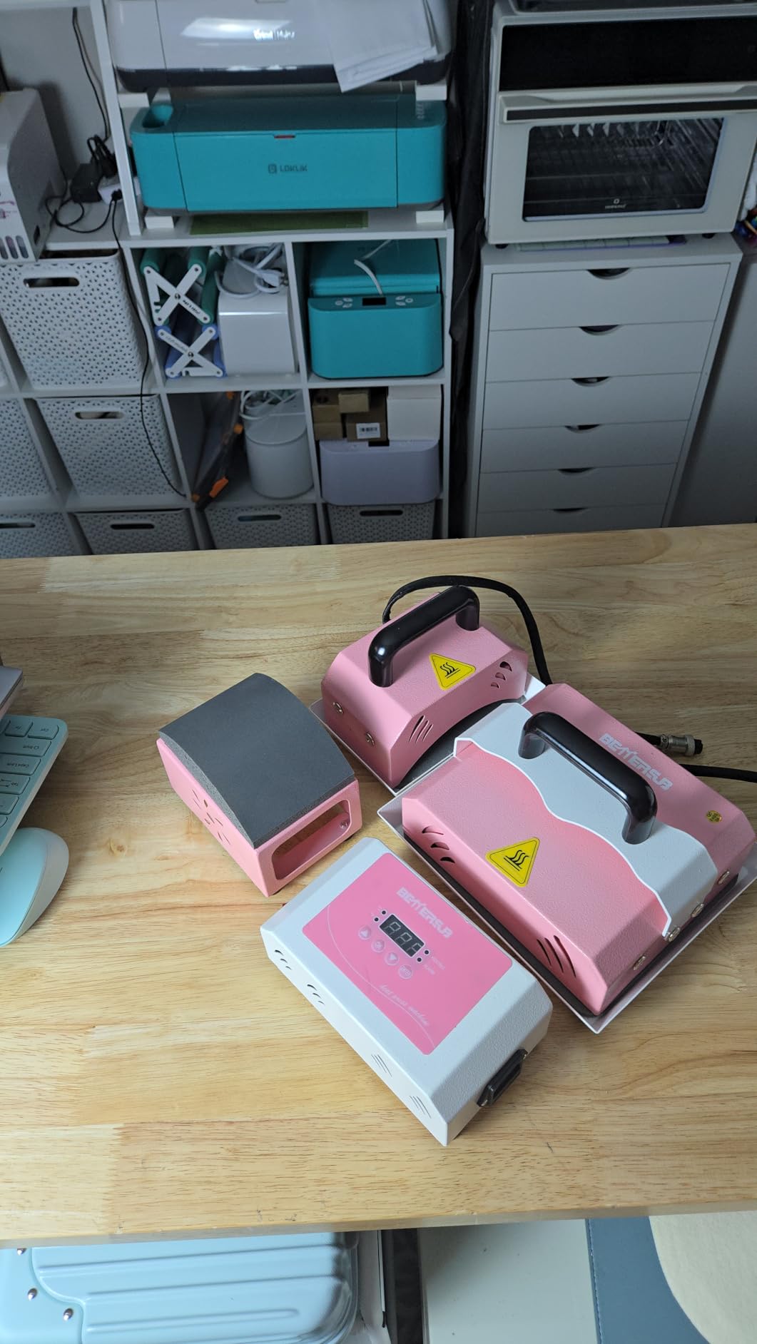 BetterSub 2in1 Combo Mini Portable Hat Press Heat Press Machine (Pink) customer photo 1
