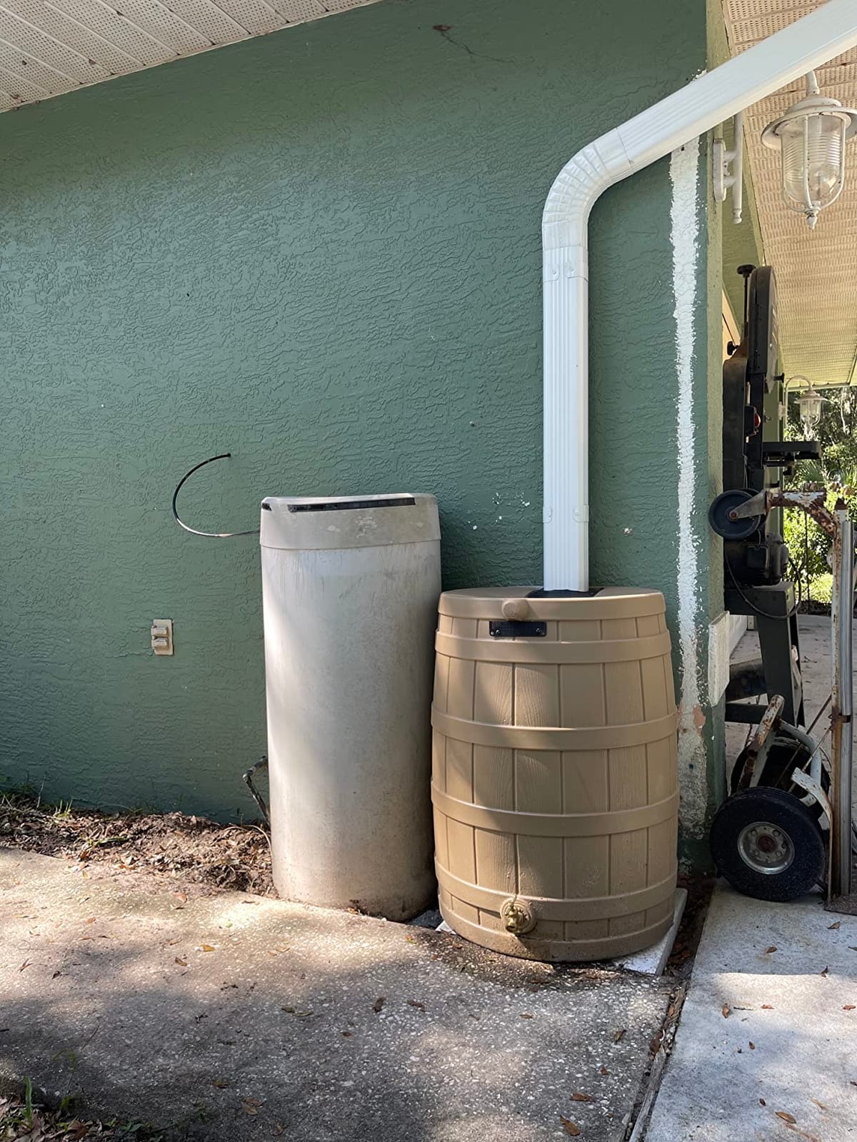 Good Ideas Rain Wizard Water Collection Barrel, 50 Gallon, Gray customer photo 1