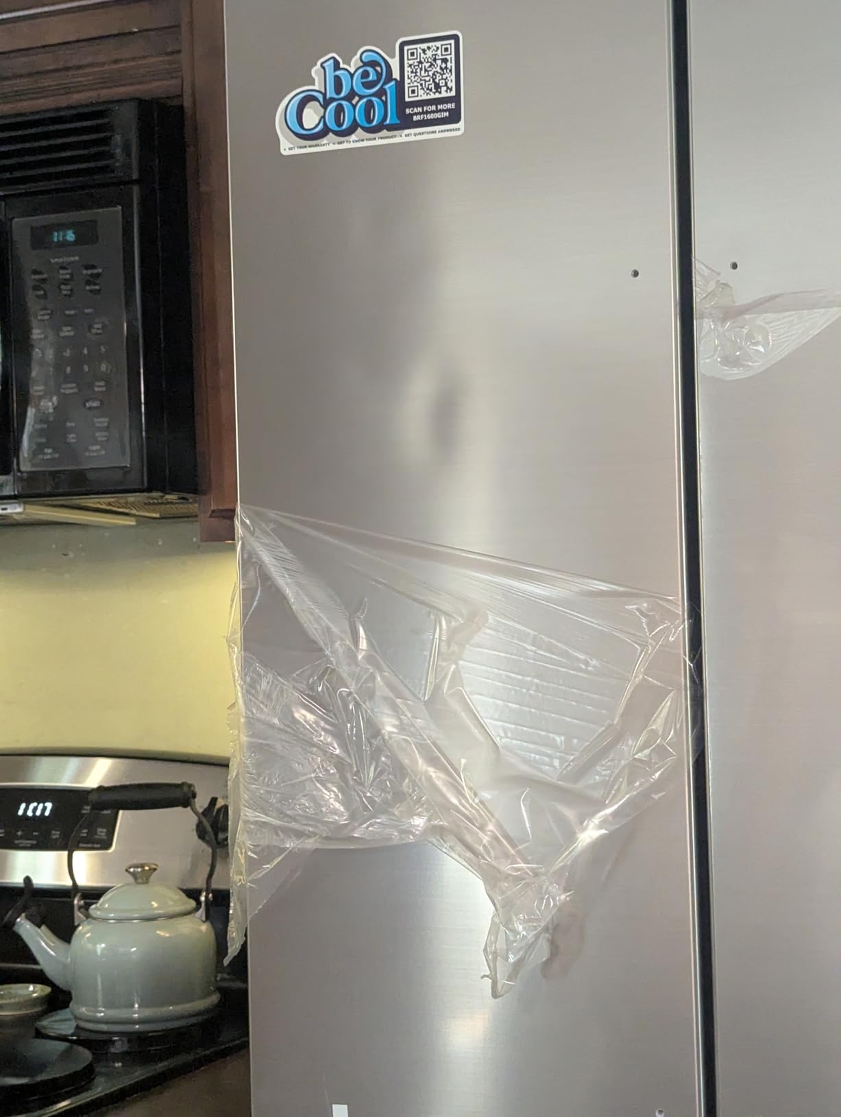 BLACK+DECKER 16 Cu. Ft. French Door Refrigerator, Built-in Ice Maker, White customer photo 2