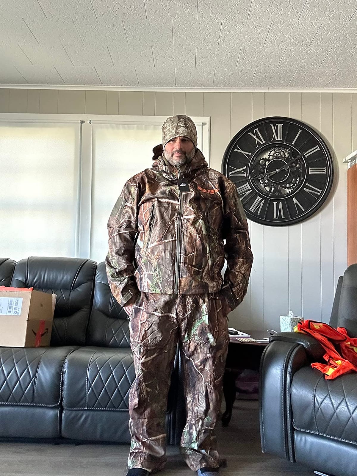 NEW VIEW Camo Hunting Clothes for Men, Quiet Warm Hunting Jacket and Pants, Water Resistant Hunting Suit for Deer Duck Bow Hunt customer photo 1