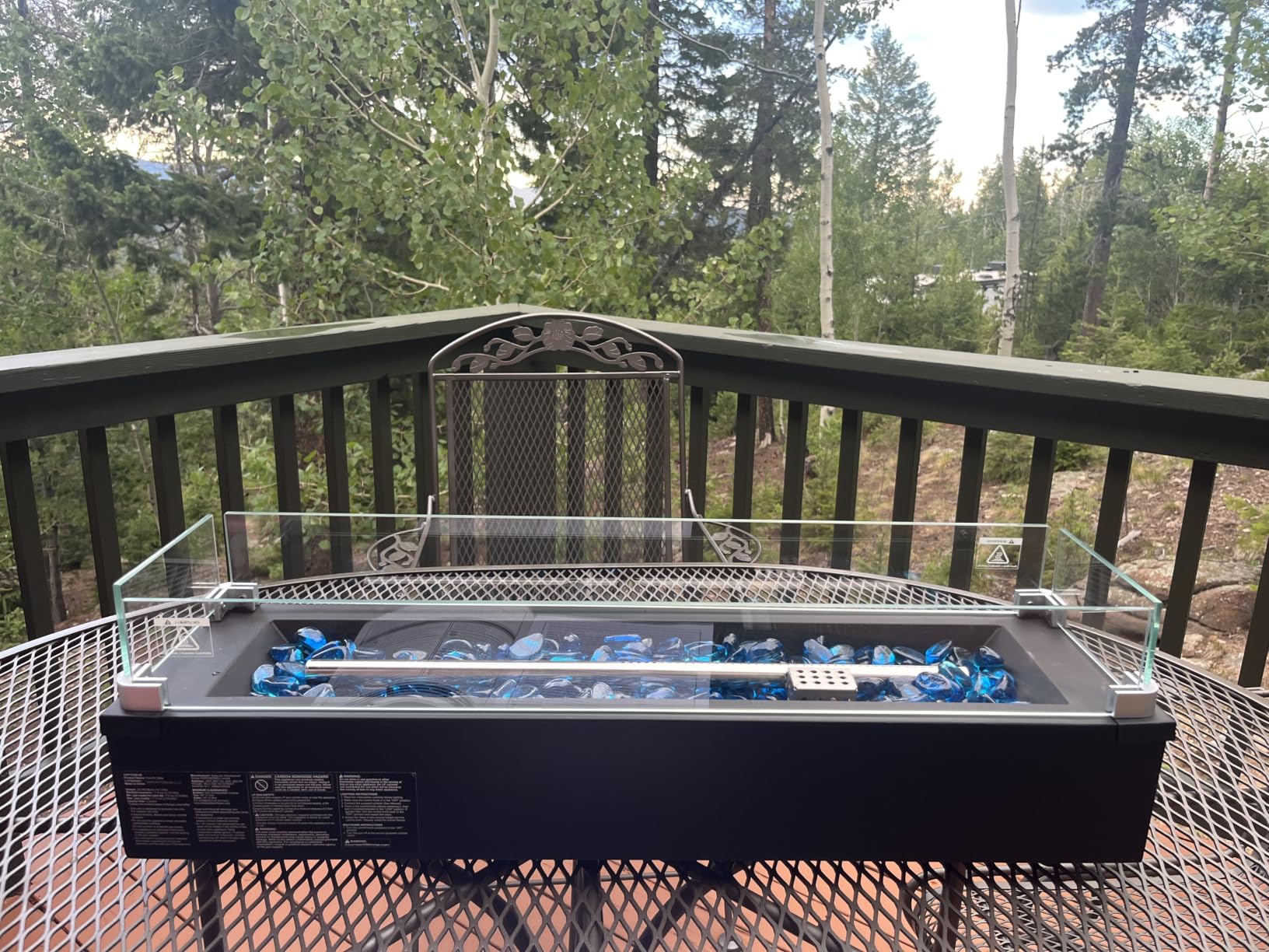 Ciays Large Propane Fire Pit 19 Inch, Gas Fire Pit with Grill Grate, Folding Legs, Hose Hooks, Propane Tank Holder, Cover & Carry Strap, Portable Outdoor Fire Pit for Camping, 58,000 BTU customer photo 1