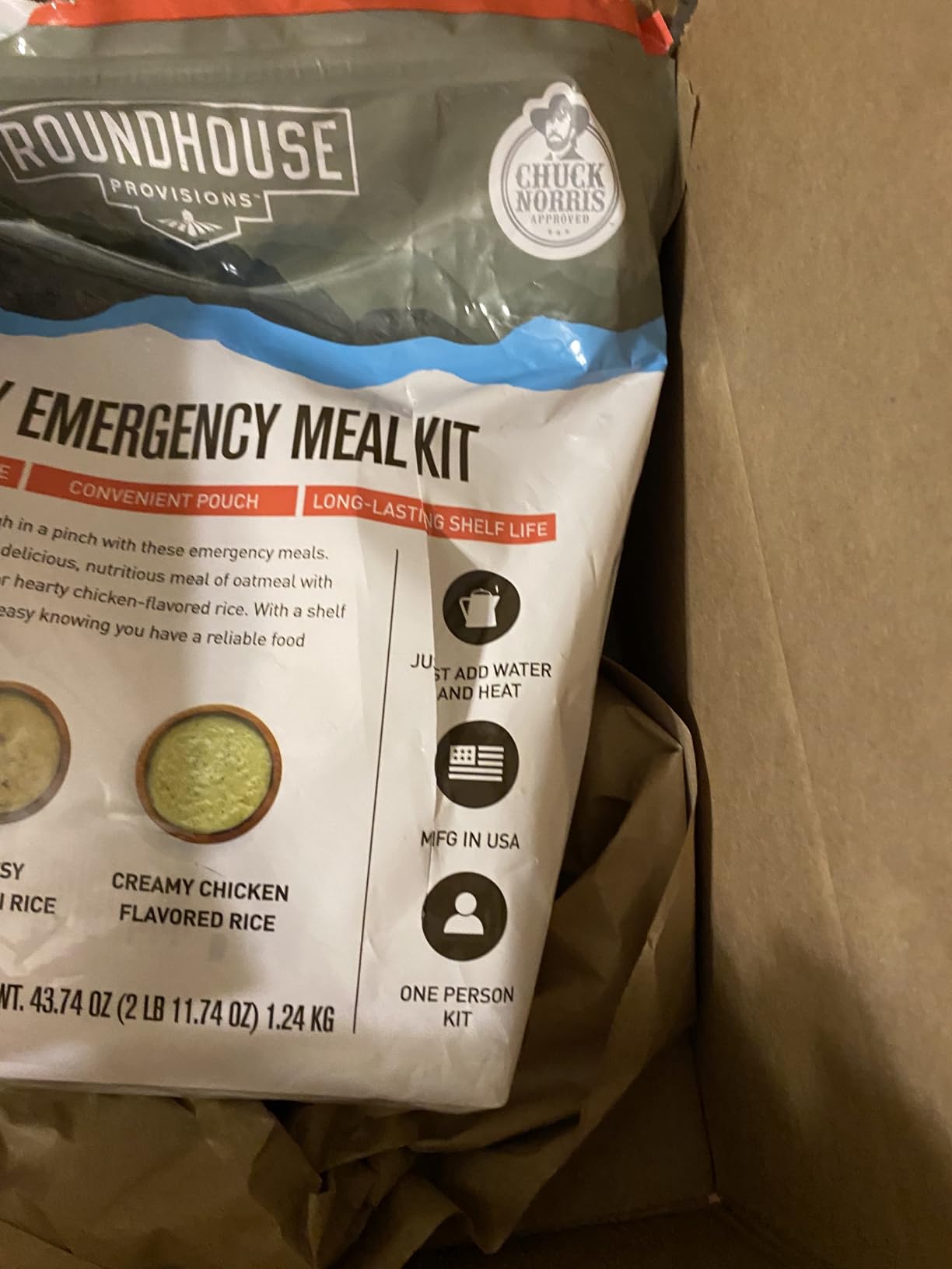 Roundhouse Provisions 3 Day Emergency Meal Kit by Chuck Norris, 26 Servings customer photo 1