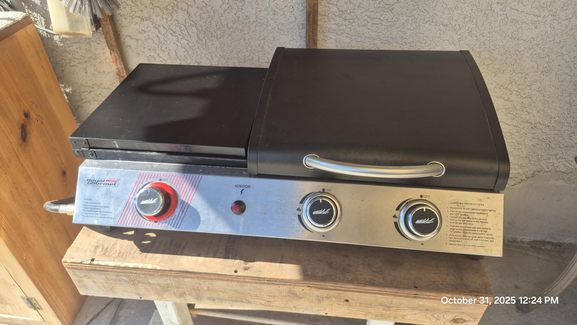 Royal Gourmet PD1305H 3-Burner Propane Gas Grill, Griddle Combo with Lid customer photo 2