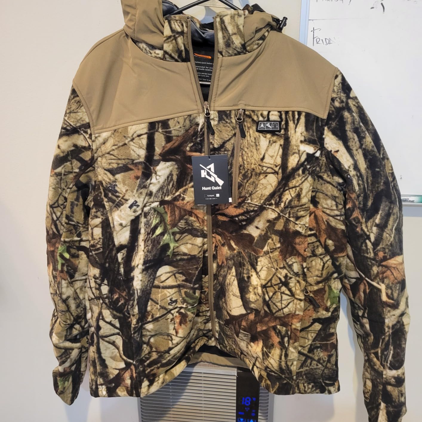 Men's Heated Jacket Fleece with Power Bank, Rechargeable Coat for Hunting (Next Camo G2) customer photo 2