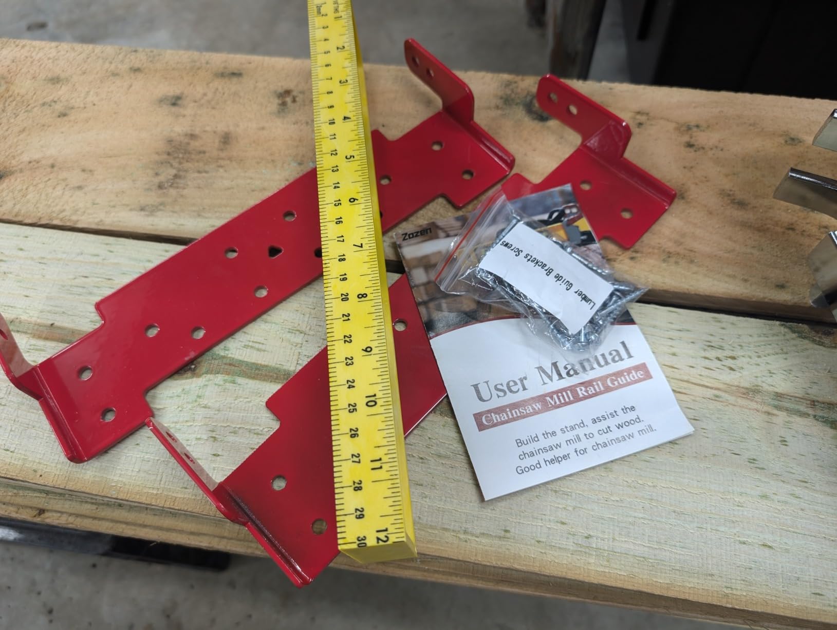 Zozen Chainsaw Mill with Lumber Guide Brackets, 3 Adjustable Sizes customer photo 1