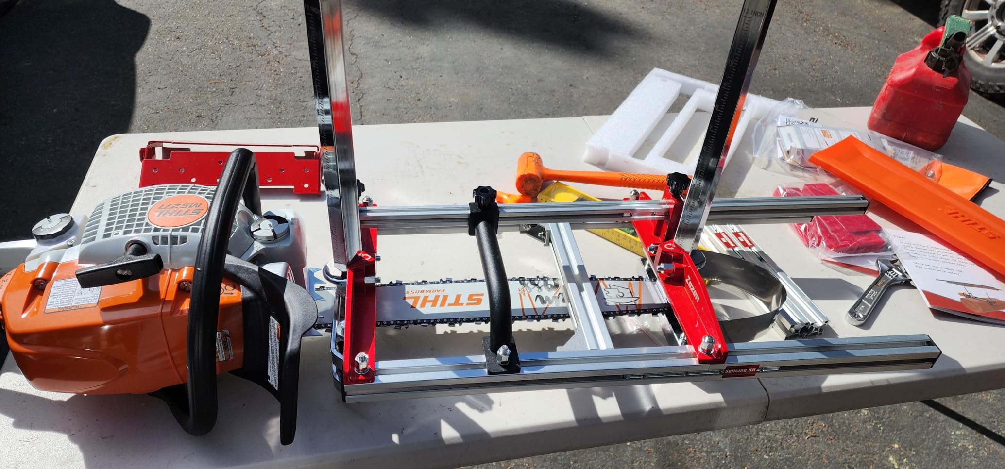 Zozen Chainsaw Mill with Lumber Guide Brackets, 3 Adjustable Sizes customer photo 2