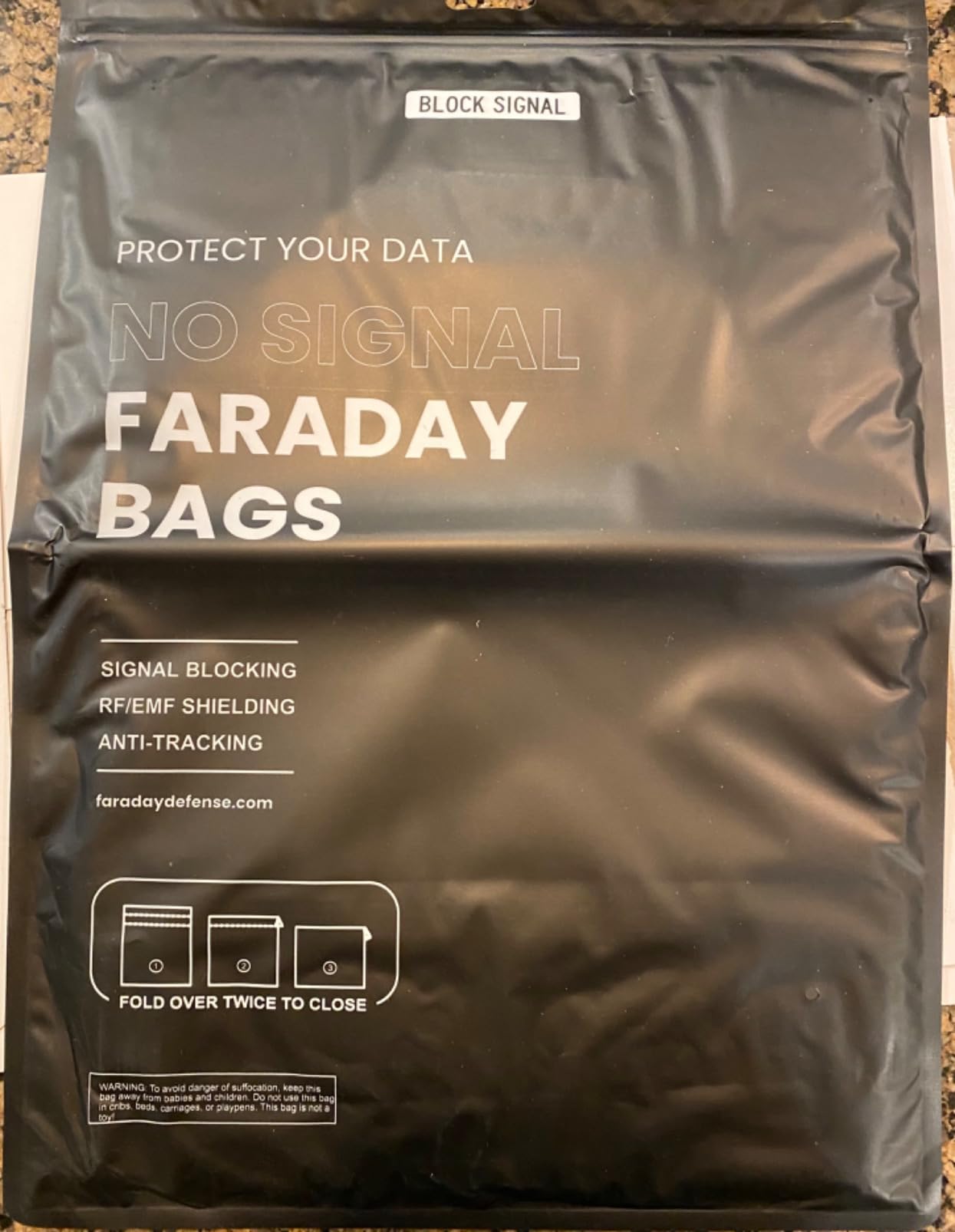 Faraday Defense Faraday Bag Jacket Pro for Phones | Magnetic Closure, Shielding - Law Enforcement & Military, Travel & Data Security, Privacy, Anti-Tracking Anti-Hacking Black (Phone Vertical) customer photo 2