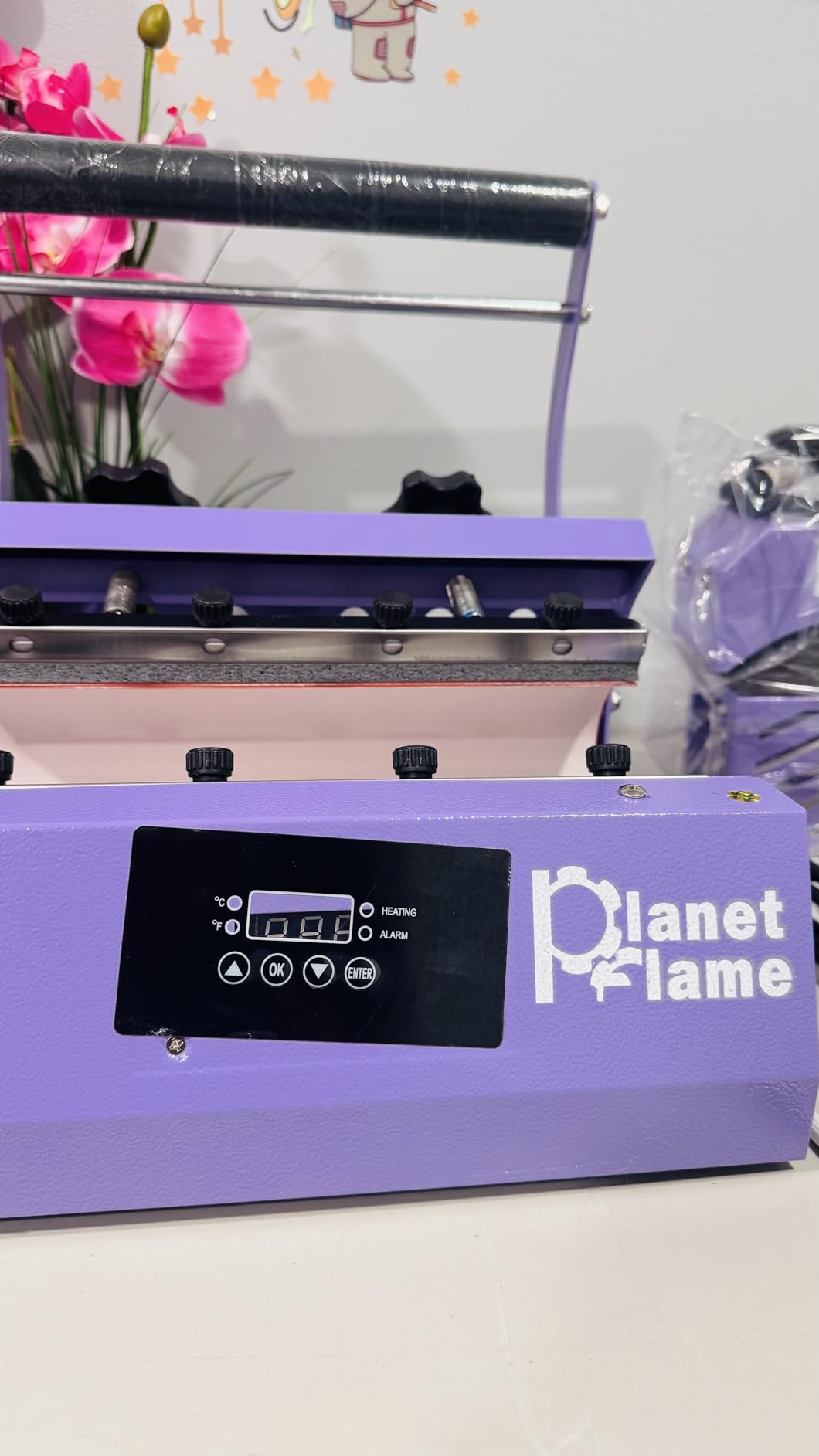 Tumbler Heat Press Machine 110V Tumbler Mug Press for 30oz 20oz 16oz Sublimation Straight Skinny Tumblers Glass Jar Cans & 11-15oz Mugs, DIY Cup Heat Press Transfer Print, Purple customer photo 2