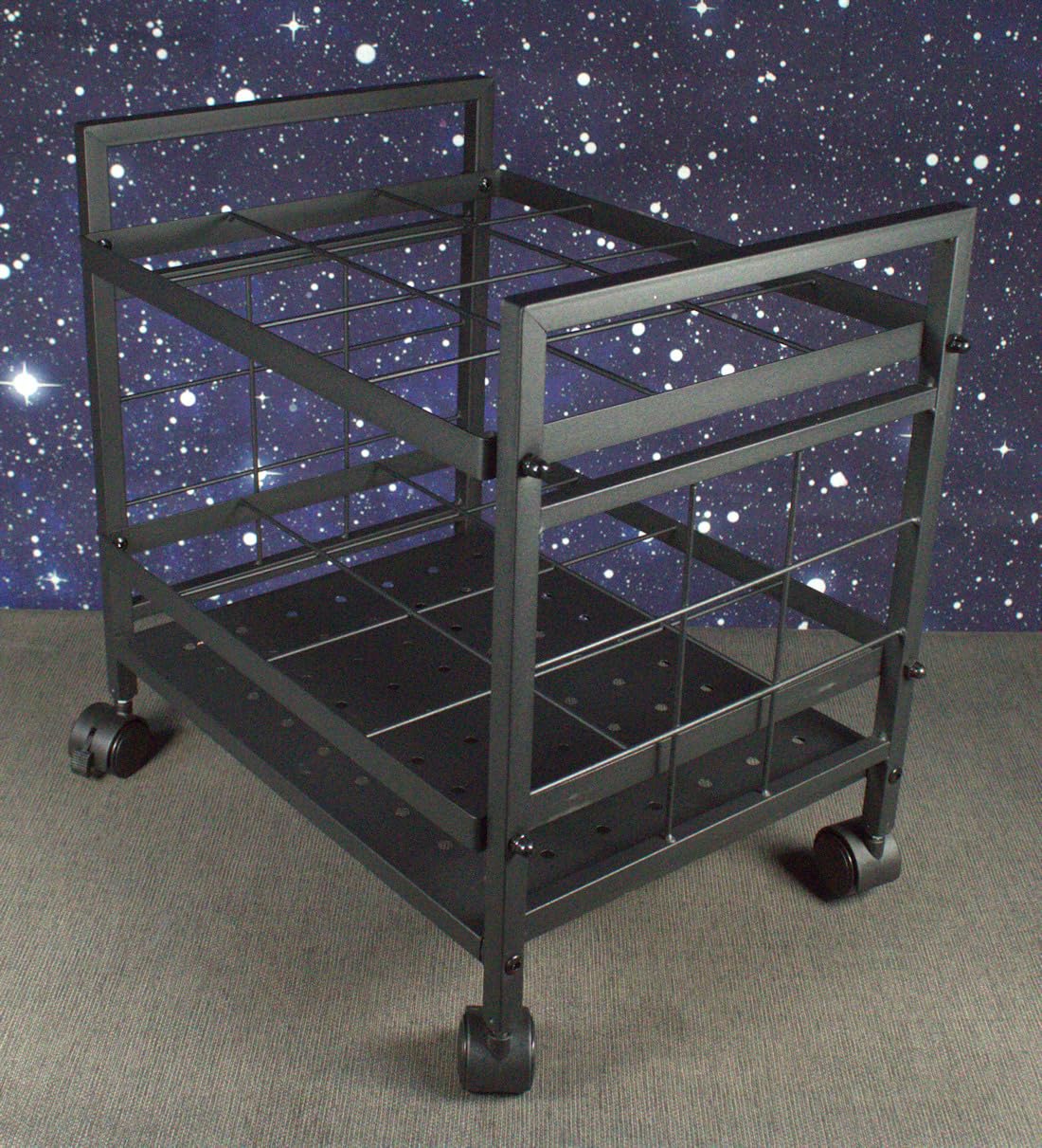 GIOTORENT Blueprint Storage Rack, Blueprint Holder with Wheels, Used for Storing Map/Poster/Blueprint/Architectural Construction Plan, 12 Slots, 2 Brakes, Silent Wheel for Home, Office, School(Black) customer photo 2