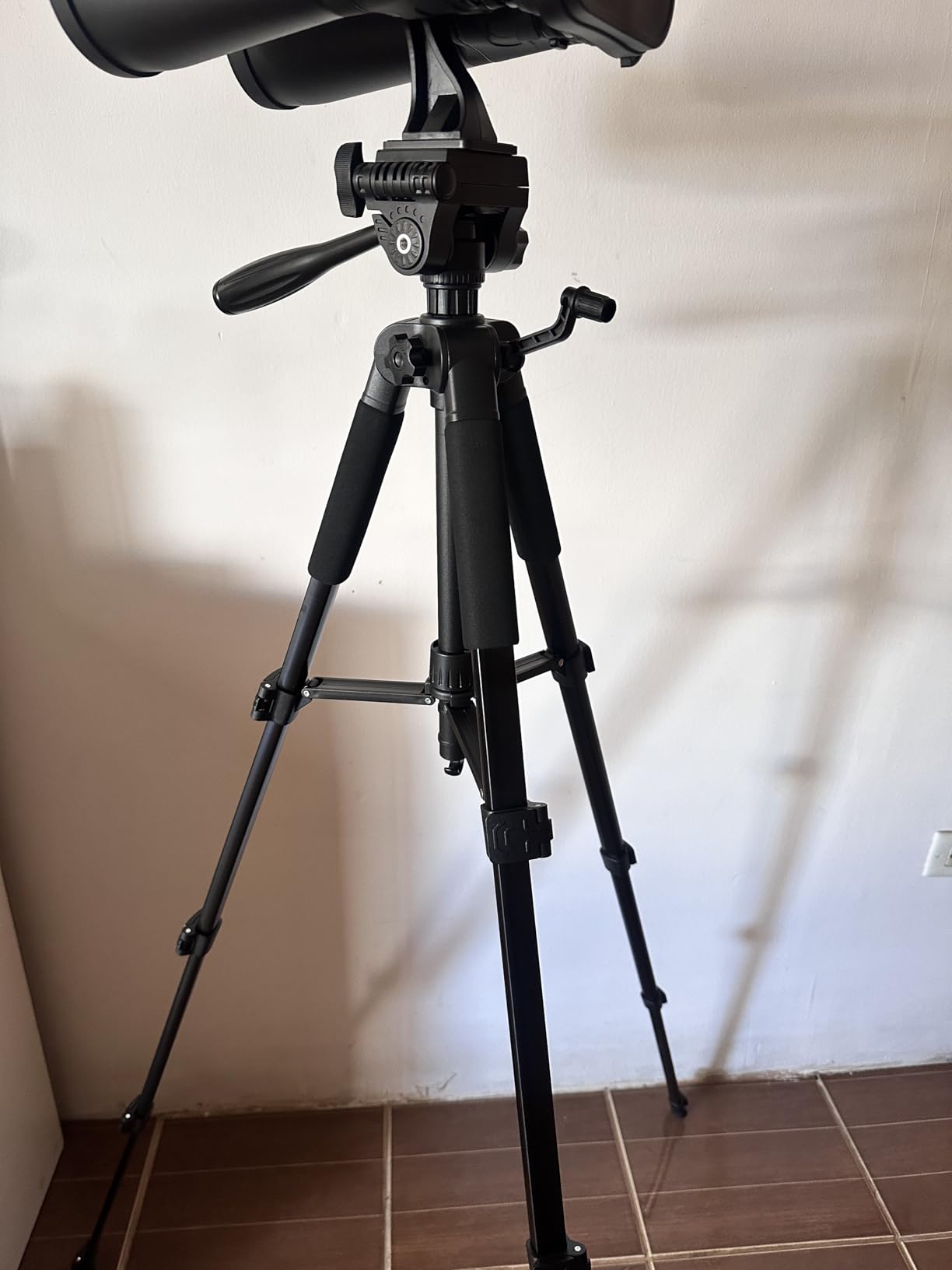 Binocular Tripod, 72” Spotting Scope Tripod Stand with Binocular Adapter and 2 QR Plates, Travel Camera Stand with Phone Holder/Carry Bag, Compatible with Binoculars/Spotting Scope/Camera/Phone customer photo 1