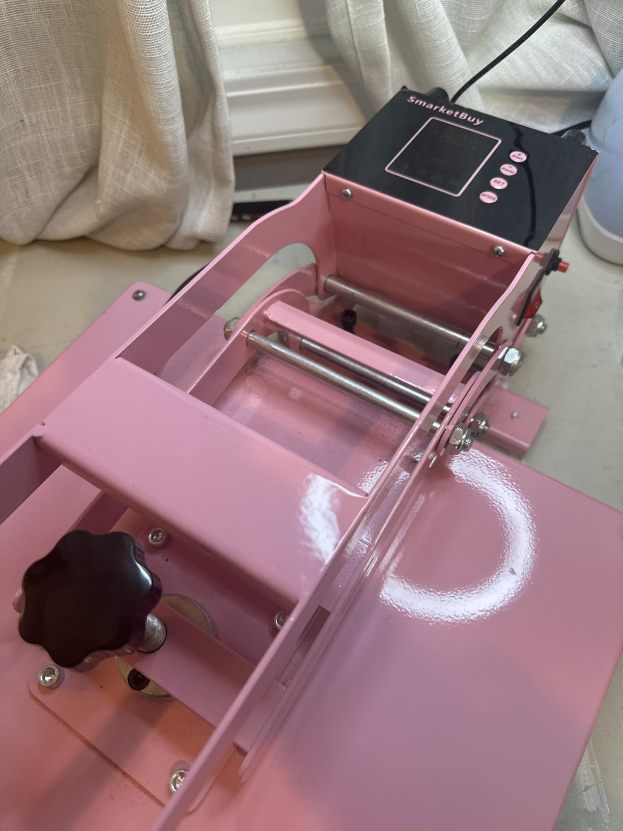 SmarketBuy 15x15 Inch Heat Press for T Shirts, 1400W Slide Out Heat Press Machine, Clamshell Heat Press Machine Steady and Even Heat Performance Large Heat Transfer Machine for T-Shirts, Bag Mouse Pad customer photo 1