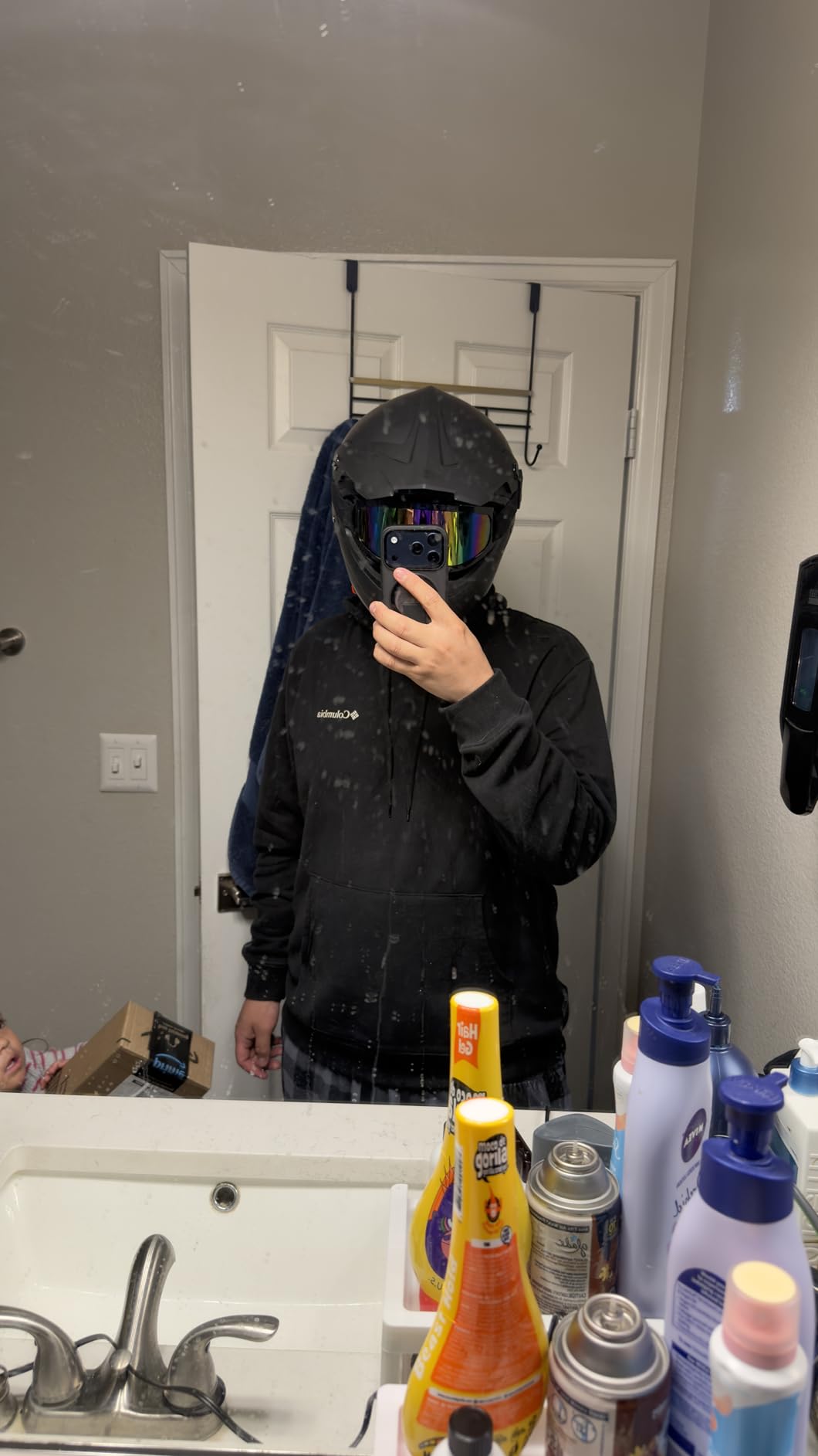 CARTMAN Matte Black Adult Full Helmet Medium, DOT Approved ATV Dirt Bike | Matte black full-face. Adult/Teen. DOT ABS, vented, weatherproof, adjustable. Goggles/gloves. Street, dirt, snow. customer photo 2