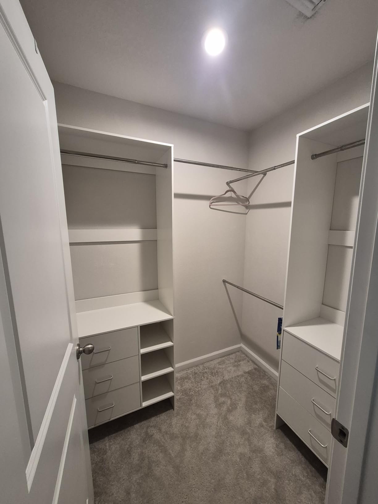Aheaplus Closet System, 4.2-9Ft Closet Organizer with with 4 Rods, White customer photo 2