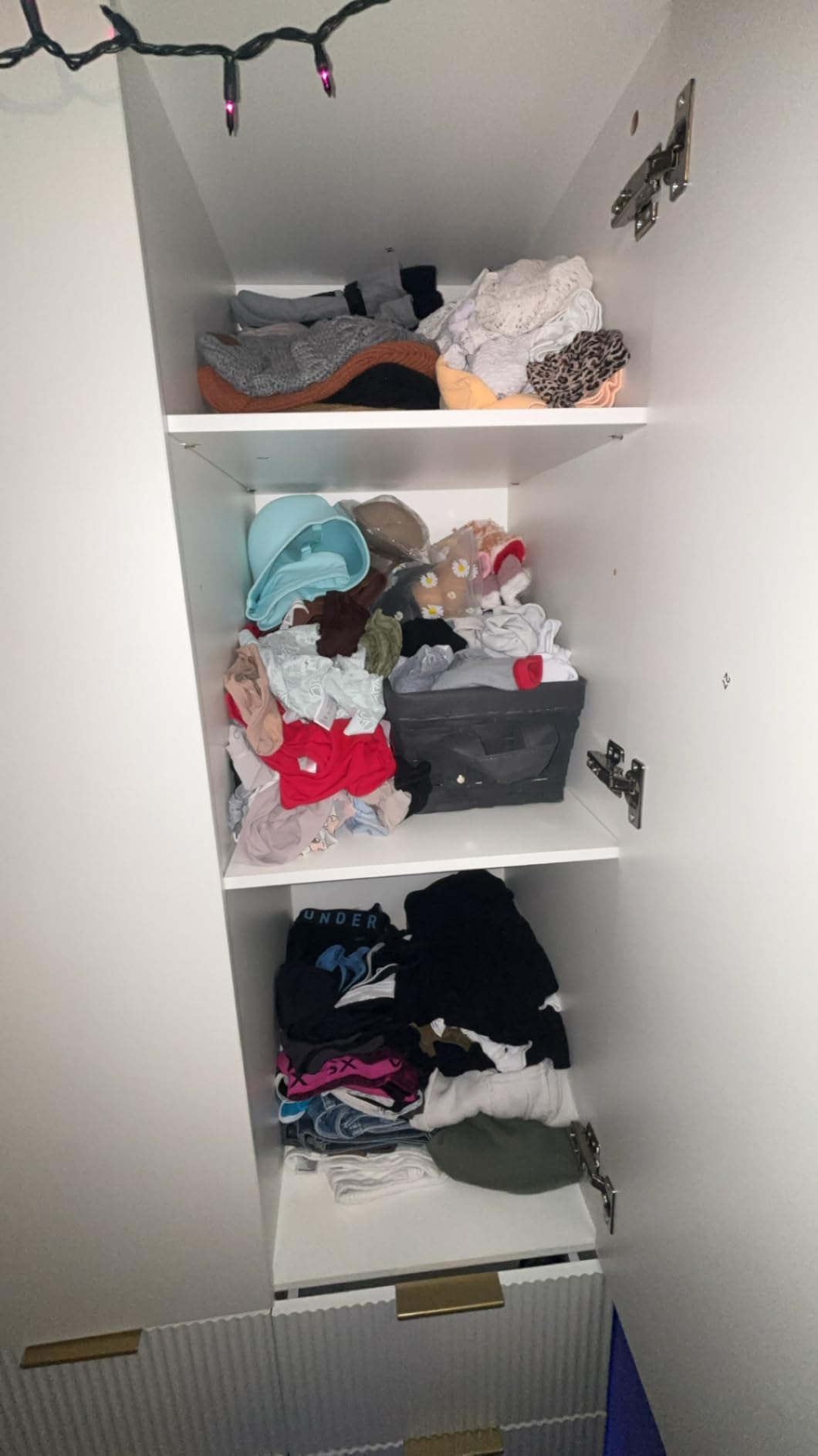 PAKASEPT Armoire Wardrobe Closet with 3 Door, Mirror, LED Lights customer photo 2