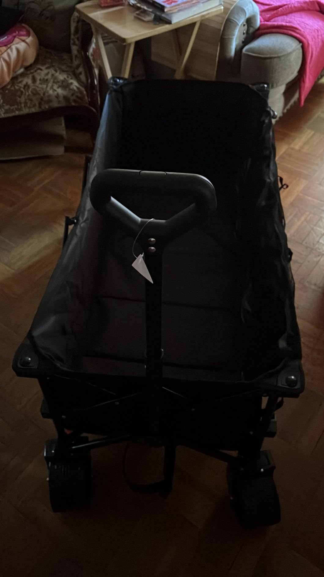 Originsure 300L Collapsible Beach Wagon Cart with Big Wheels, 560lbs, Black customer photo 2