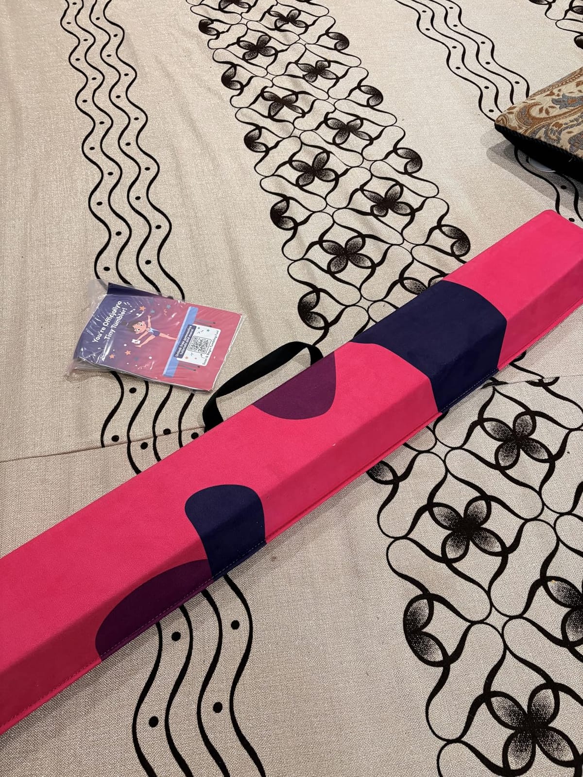 Home Balance Beam - Sizes 210/240/270/300 cm - Amazing Balance Equipment for Kids at Home - Faux Suede, High Density EVA Foam - Flashcards, Carrying Straps, Carry Bag customer photo 1