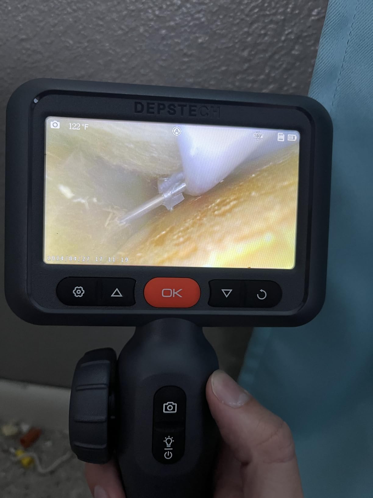 DEPSTECH Dual Lens Articulating Borescope, Endoscope Camera with Light 5FT customer photo 2