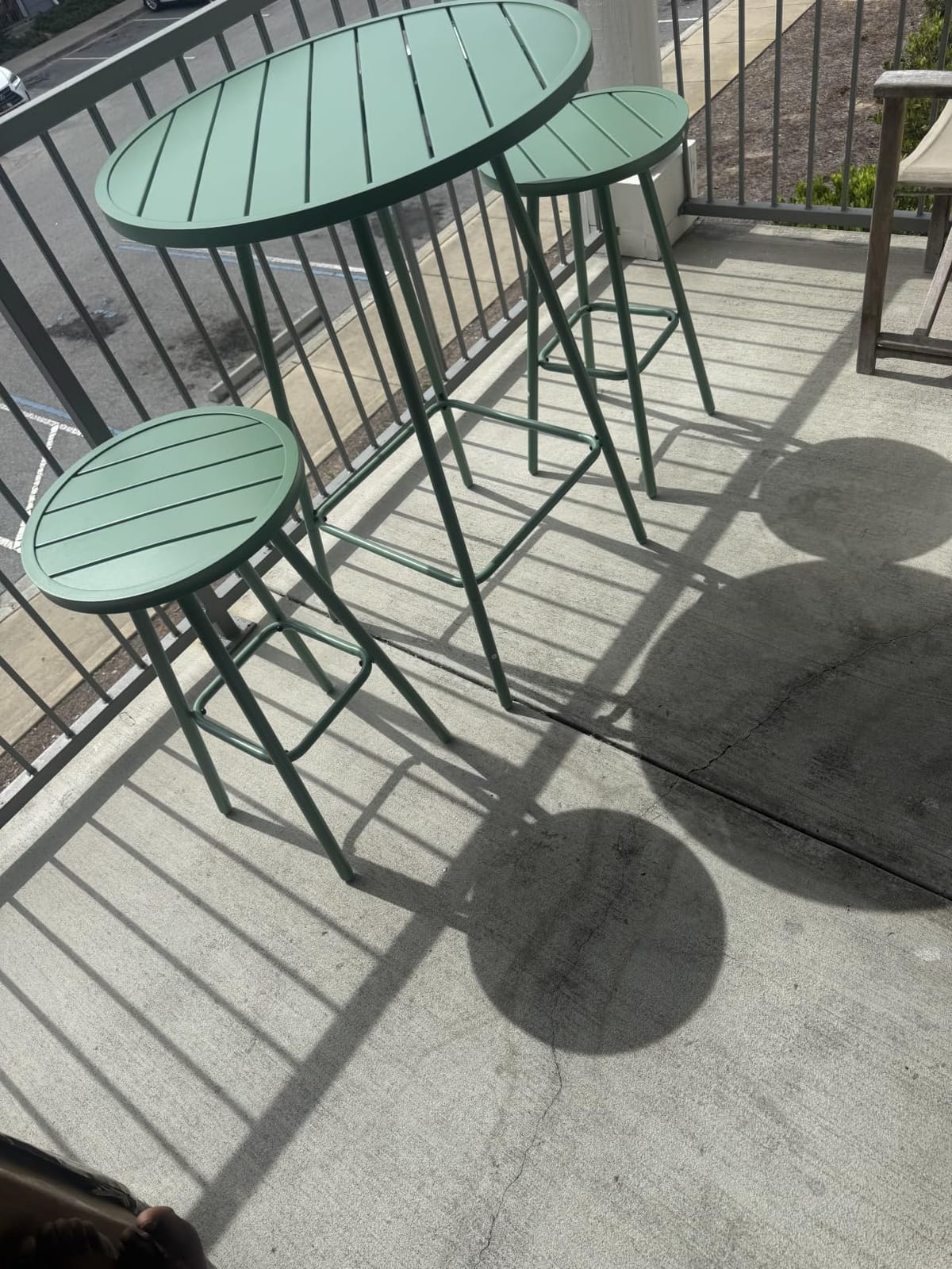 Best Choice Products 3-Piece Patio Dining Set, Bar Height, Outdoor Bistro Set, Outdoor Round Bar Table w/ 2 Bar Stools, Steel - Black customer photo 2