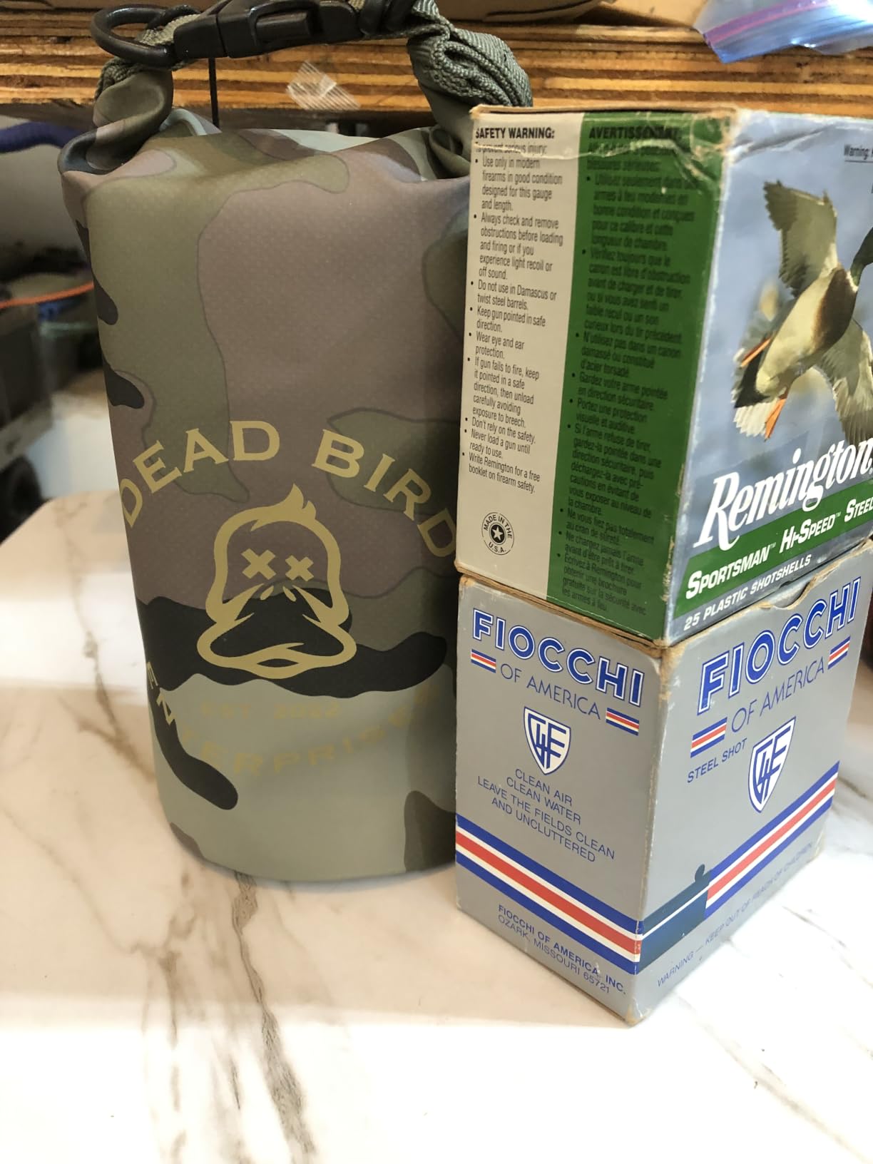 Dead Bird Enterprises Waterproof 2L Dry Bag, Camouflage Floating Shell Pouch with Roll Top Closure for Duck Hunting, Beach, Boating, Kayaking, Fishing & Camping, 500D PVC Tarpaulin Camo Dry Bag customer photo 2